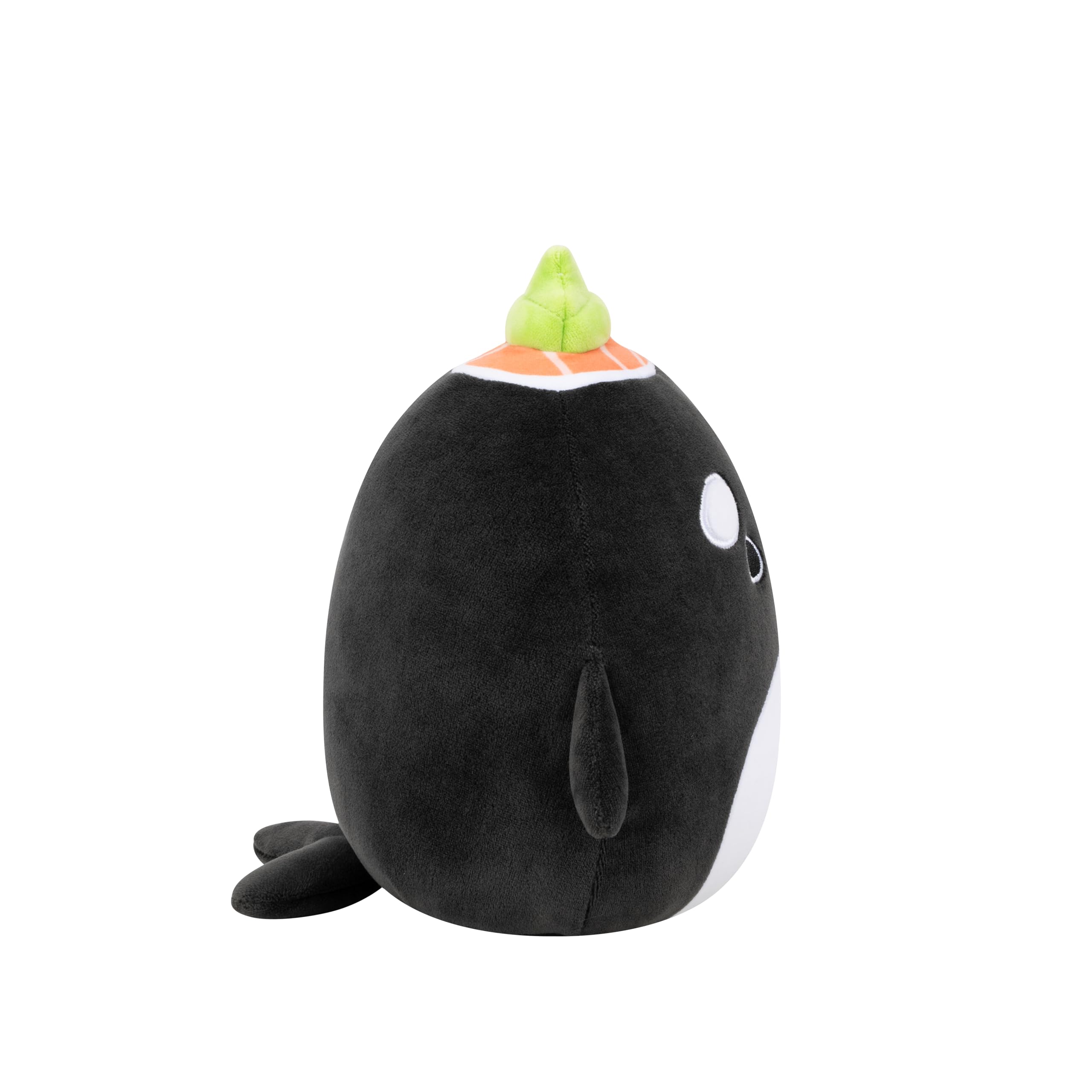 Squishmallows Kai the Black Sushi Orca Whale - 7.5-Inch Plush Toy for Kids 3 Years and Up 5