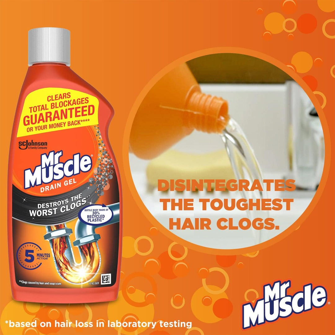 Mr Muscle - Power Gel Drain Unblocker 500ml