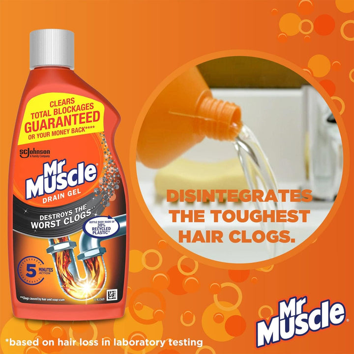 Mr Muscle - Power Gel Drain Unblocker 500ml