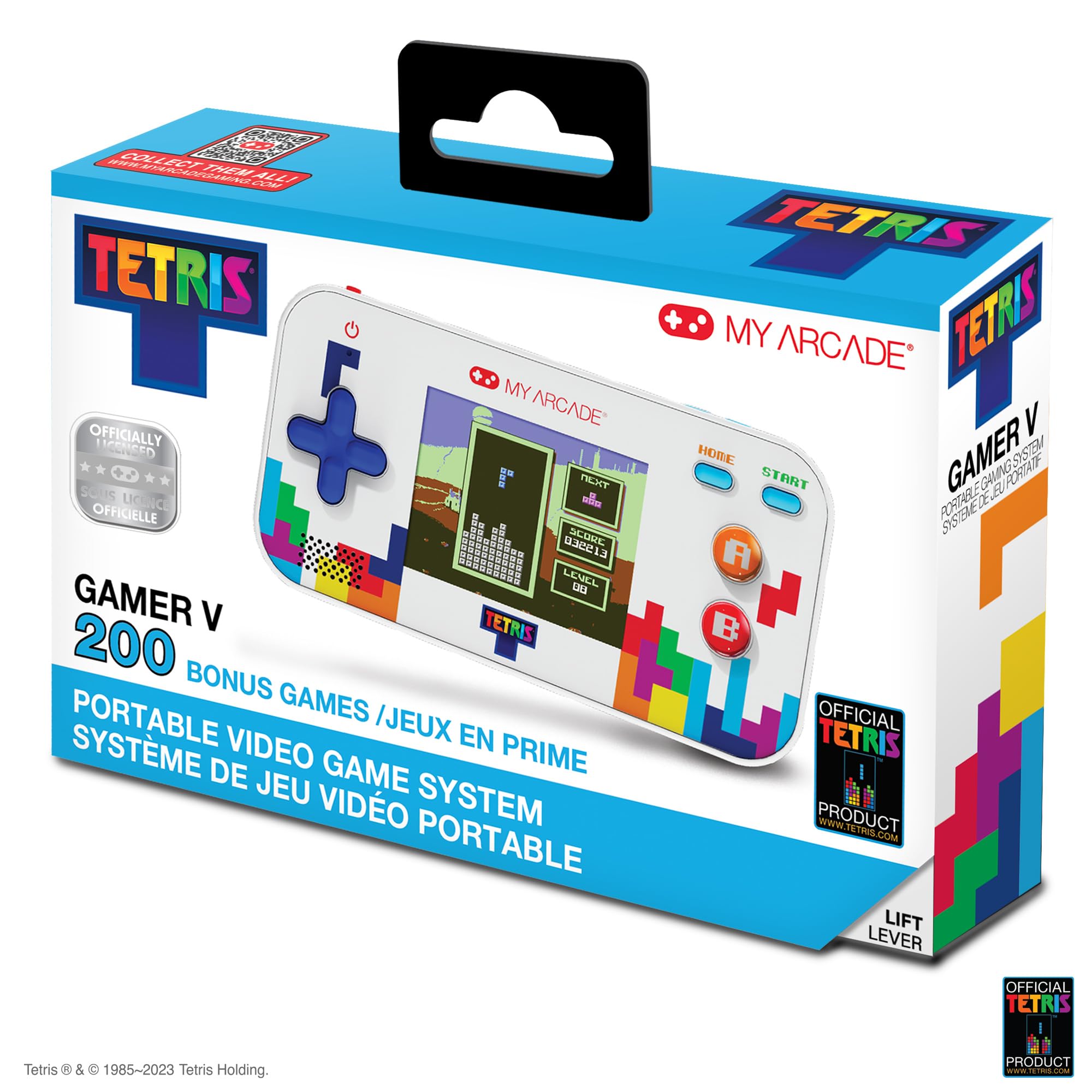 MY ARCADE Tetris Gamer V Classic Handheld Portable Video Game System 1