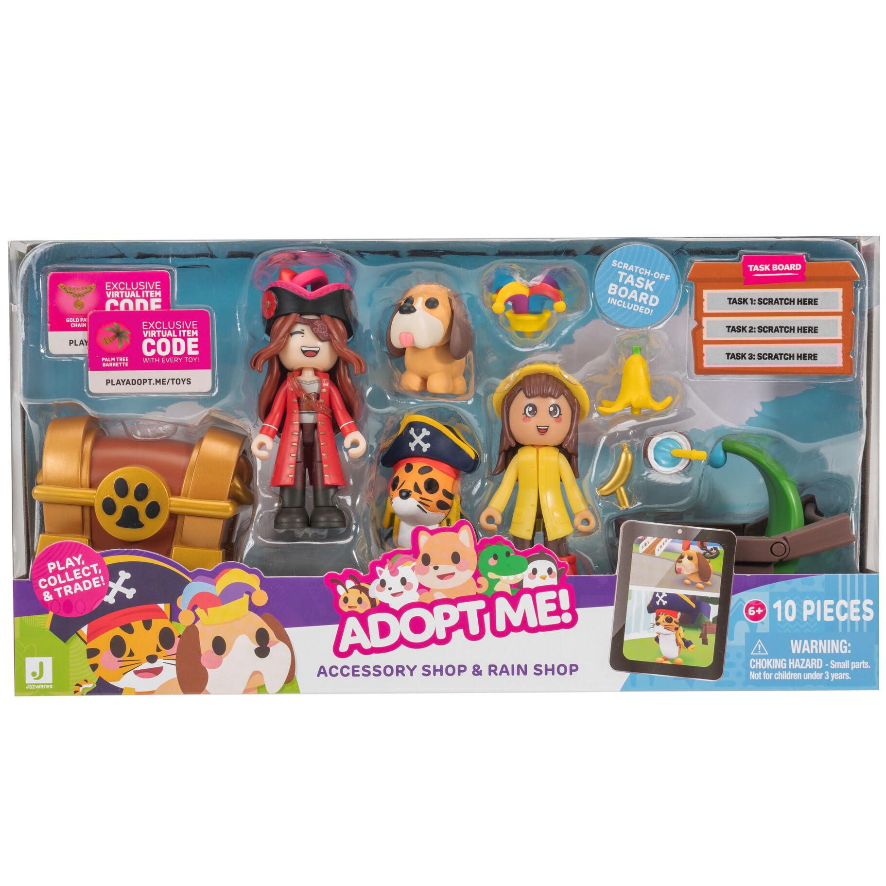 Adopt Me! Rain and Accessory Shop Bundle - Amazon Exclusive Playset with Figures and Virtual Codes