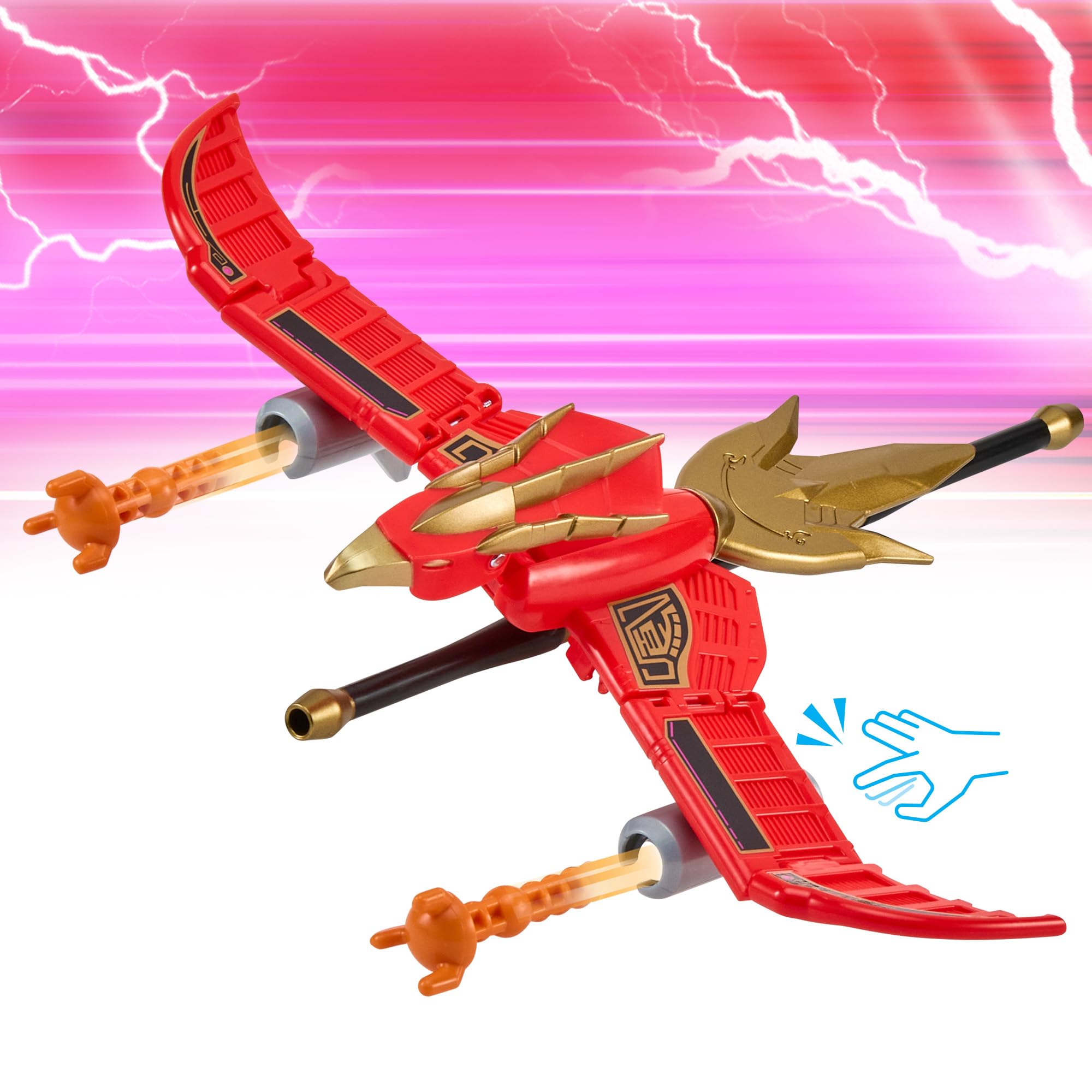 Power Rangers Pink Ranger Firebird Thunderzord Action Figure - Combinable Zord Toy | Ages 4+ 3