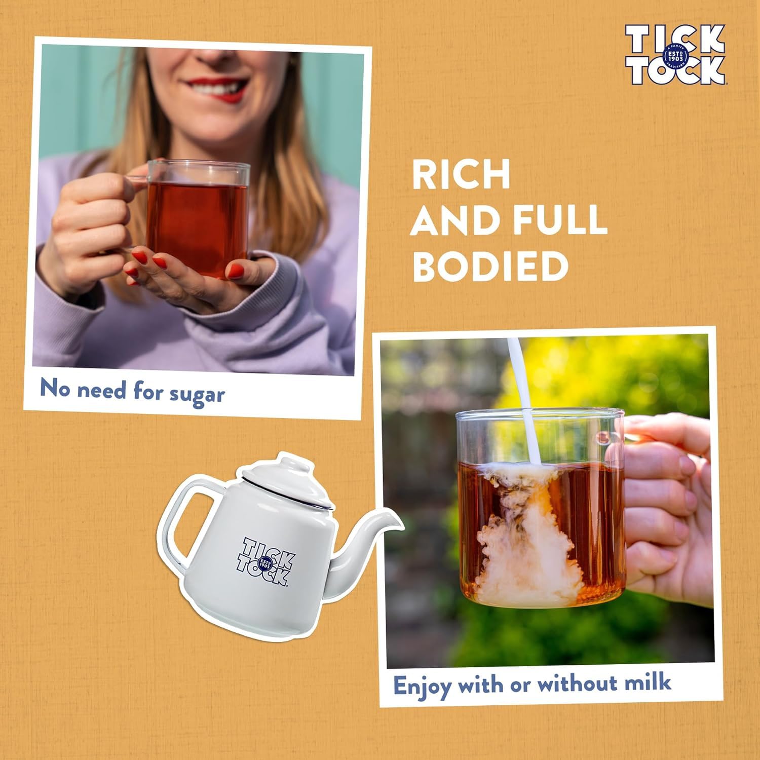 Tick Tock Organic Rooibos Loose Leaf Tea - Caffeine-Free Herbal Redbush | 600g (6 x 100g Packs) 3