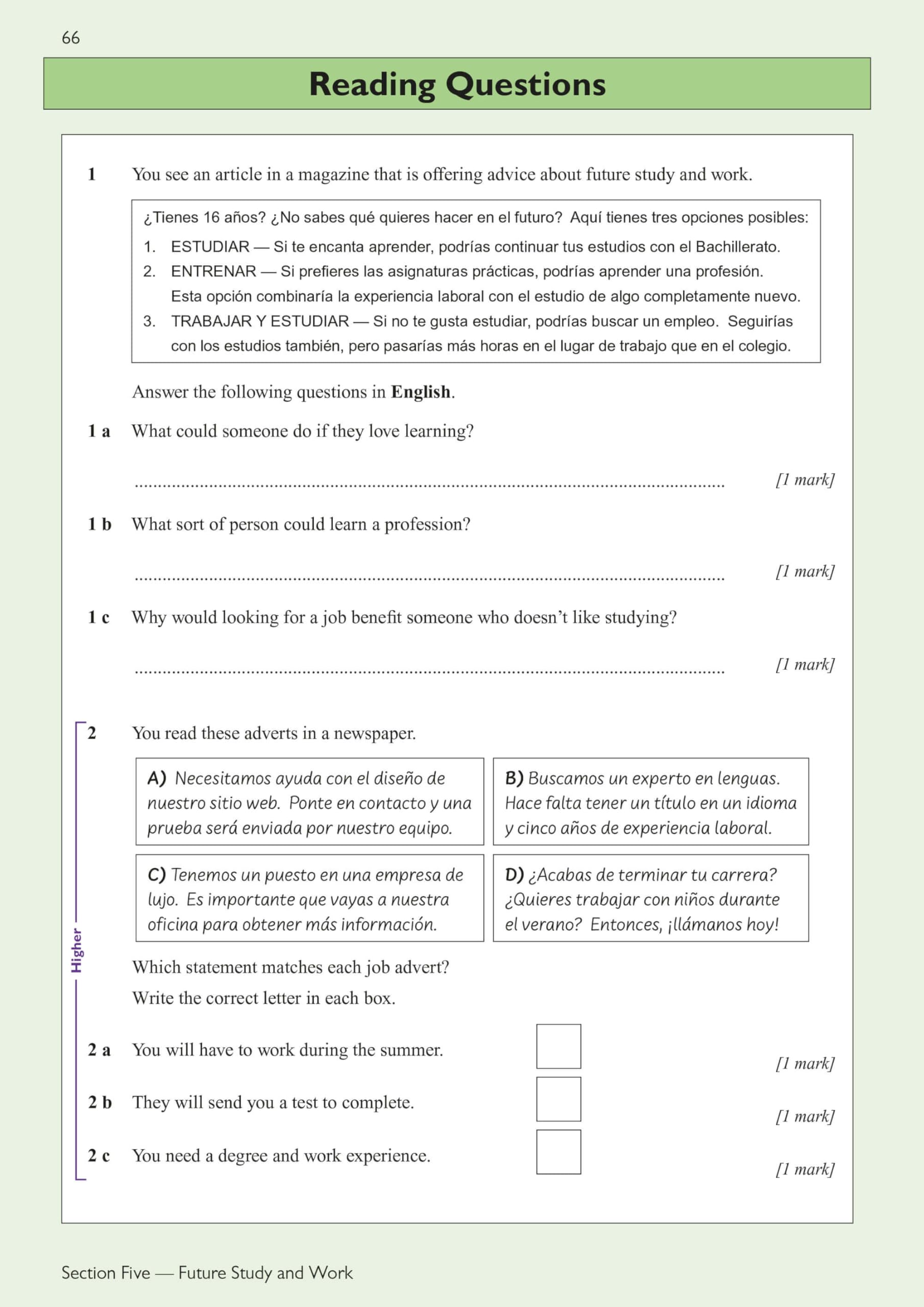CGP Books New GCSE Spanish AQA Complete Revision & Practice - Ages 14-16 | Paperback | 248 Pages 7