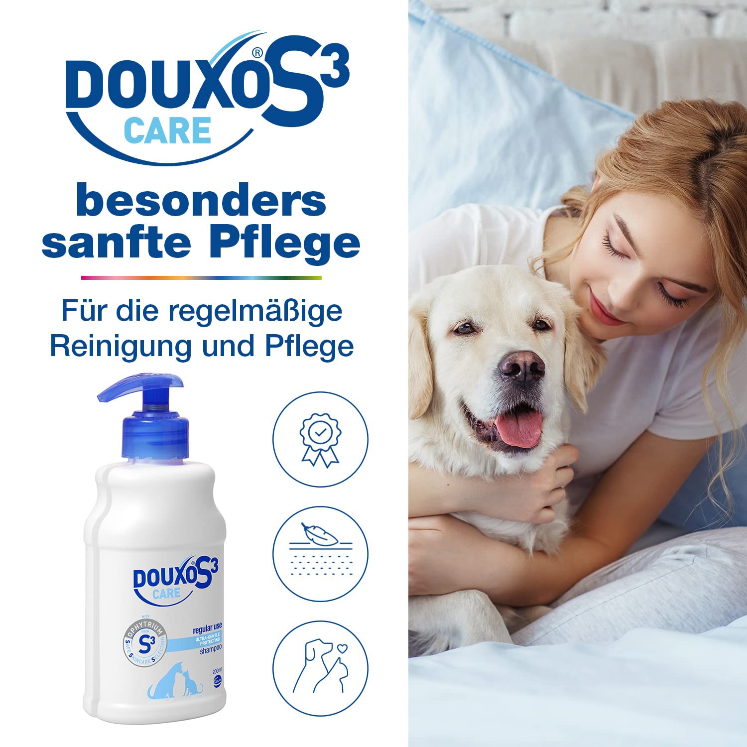 Douxo S3 Care Shampoo - Ultra-Gentle, Hydrating, Detangling | 200 ml