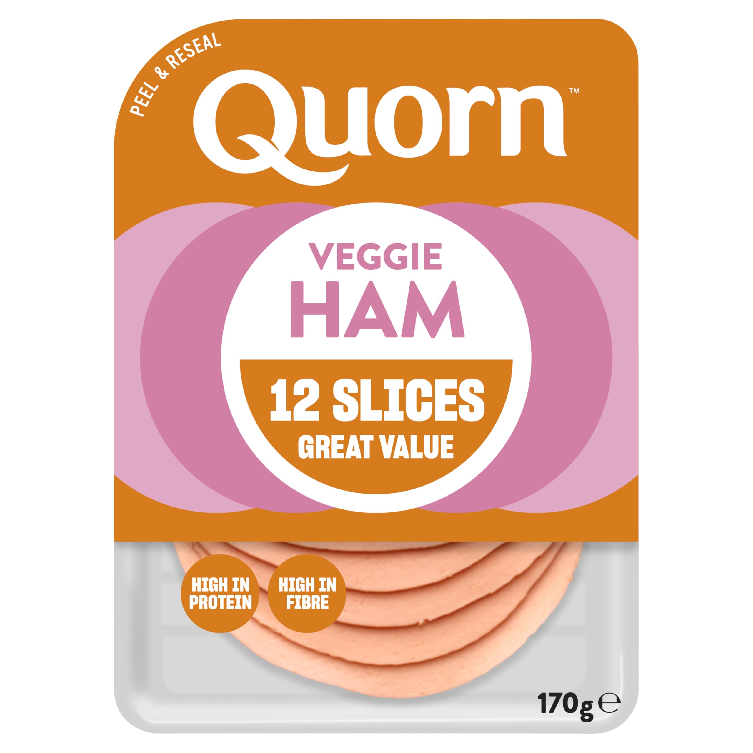 Quorn Ham Free Deli Slices - Meat Free, Low Saturated Fat | 170g Pack 1