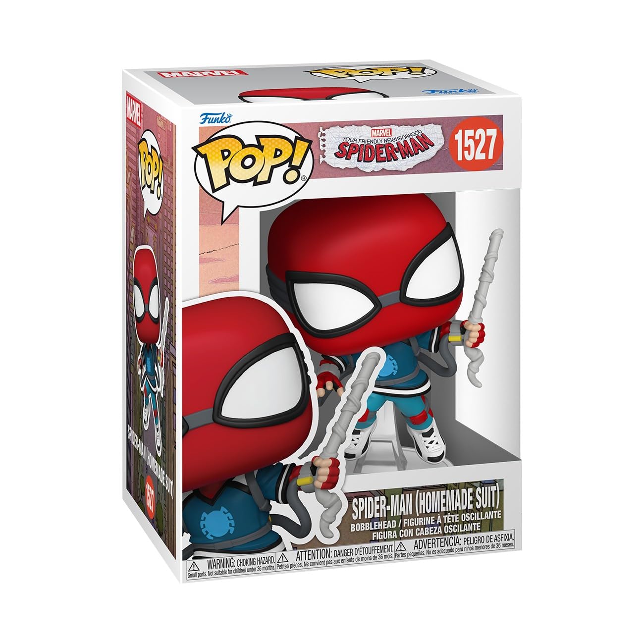 Funko Pop! Marvel: Friendly Neighborhood Spider-Man - Peter Parker Proto Suit Figure | 3.75 in | Vinyl