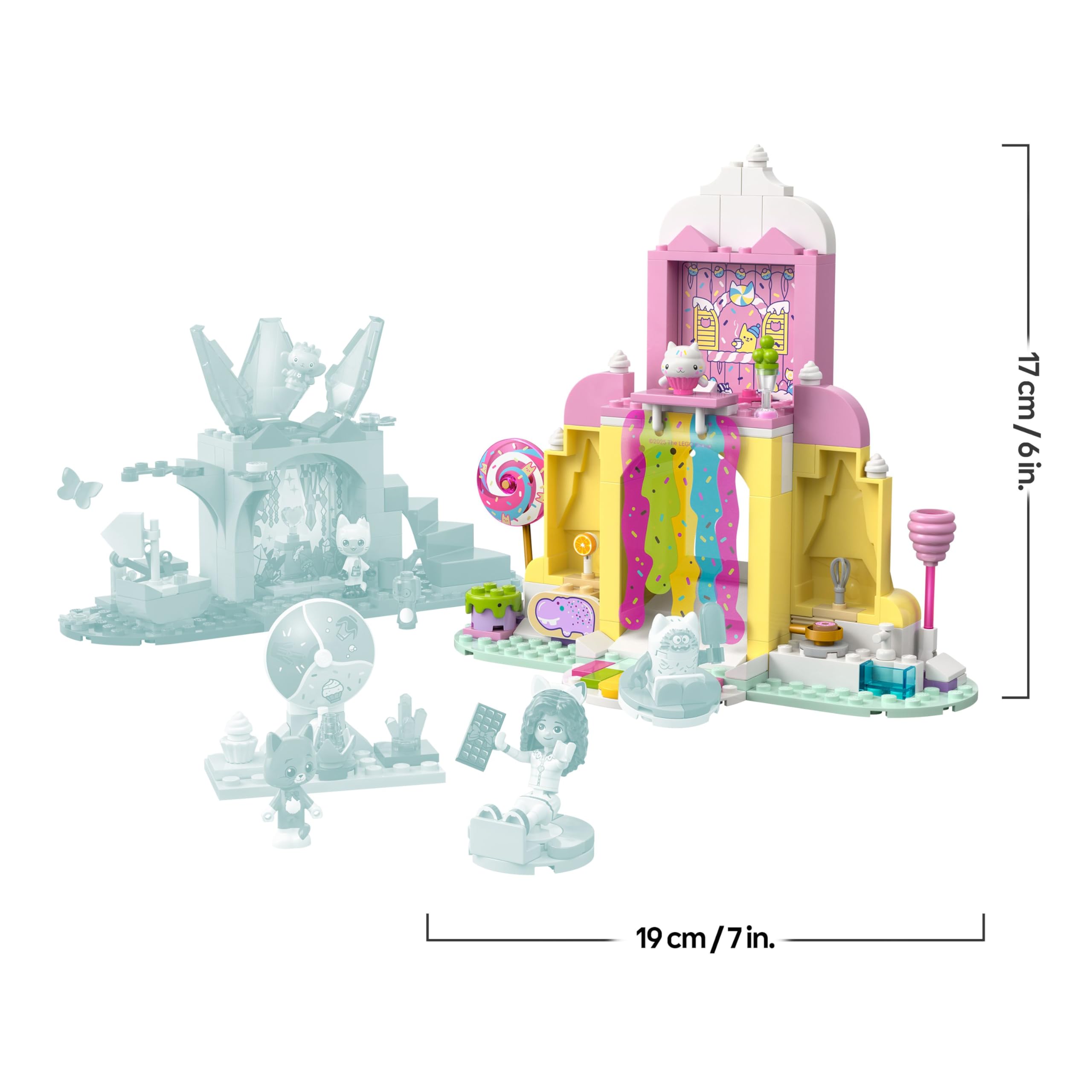 LEGO Gabby's Dollhouse Sweet Treat Mountain & Kitty Garden Toy Set - 263 Pieces, Ages 4+ 12