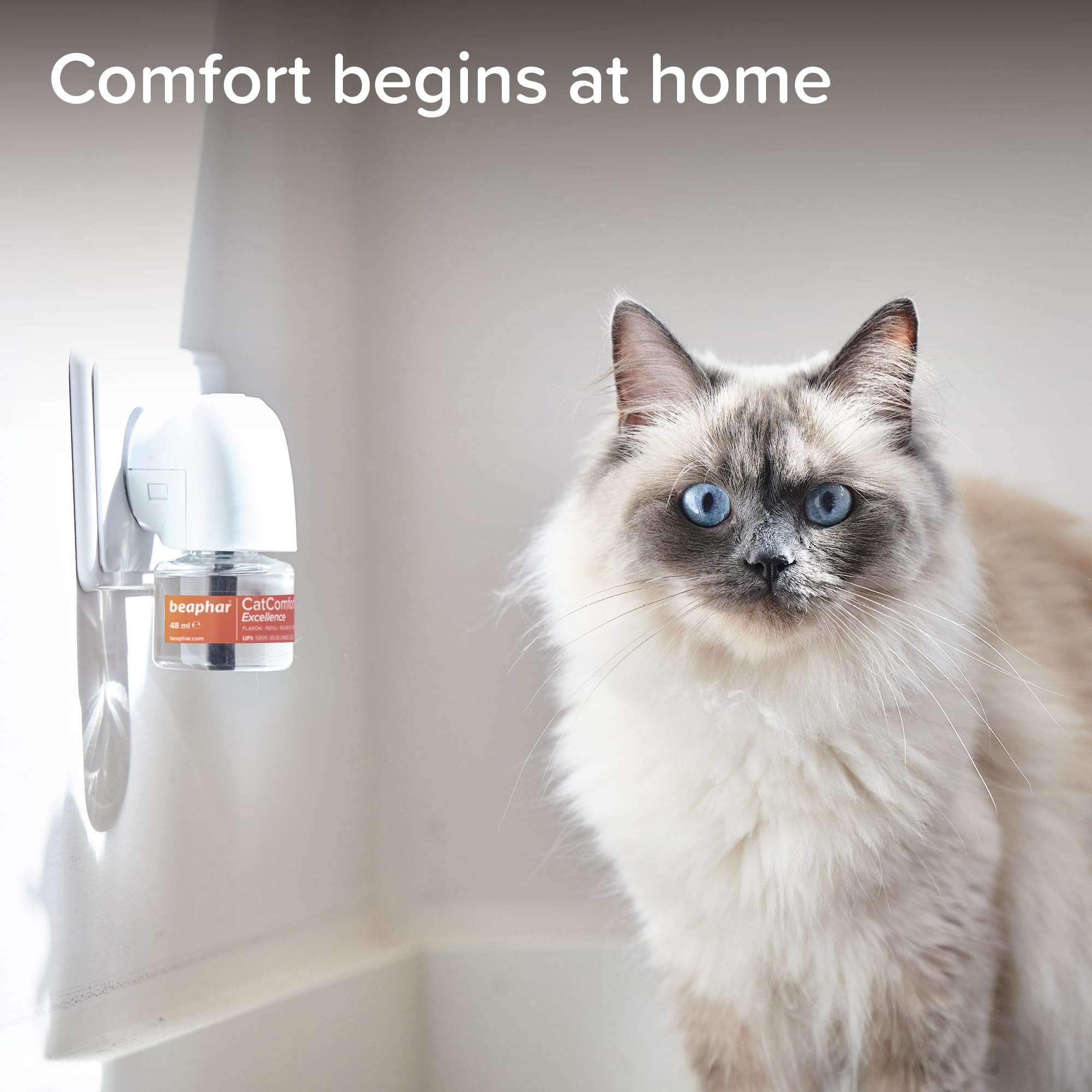 Beaphar CatComfort Excellence Refill – 30 Day Pheromone Calming for Cats | 48Ml 7