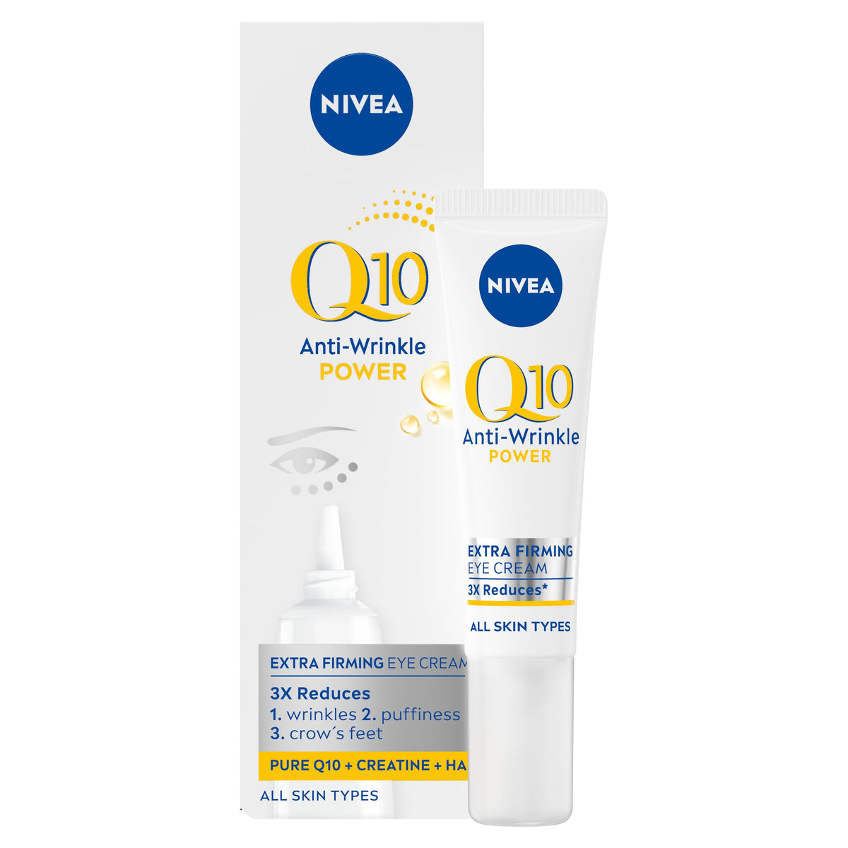 NIVEA Q10 Anti-Wrinkle Firming Eye Cream - 15 ml