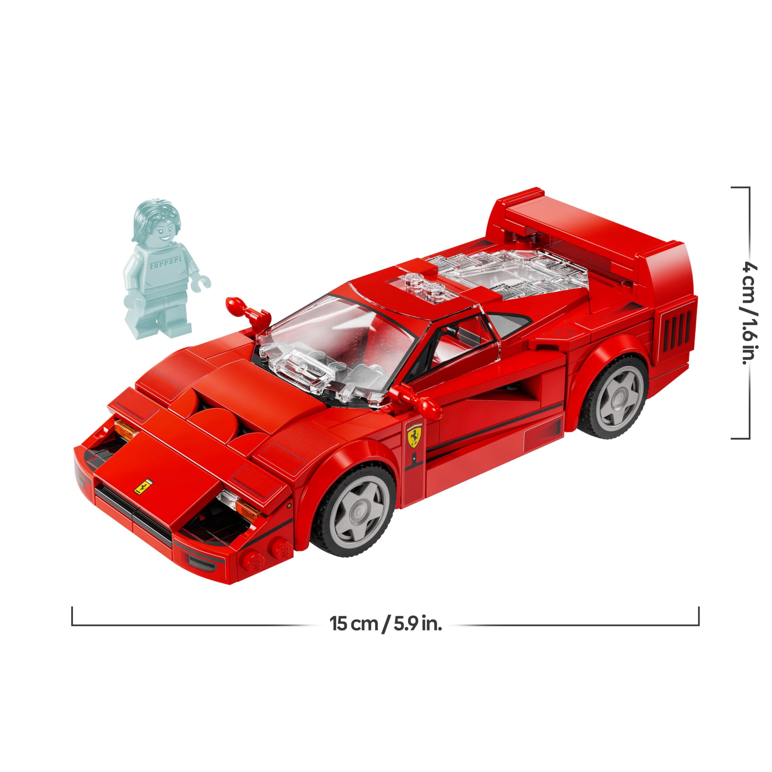 LEGO Speed Champions Ferrari F40 Supercar Building Set - Ages 9+ 9
