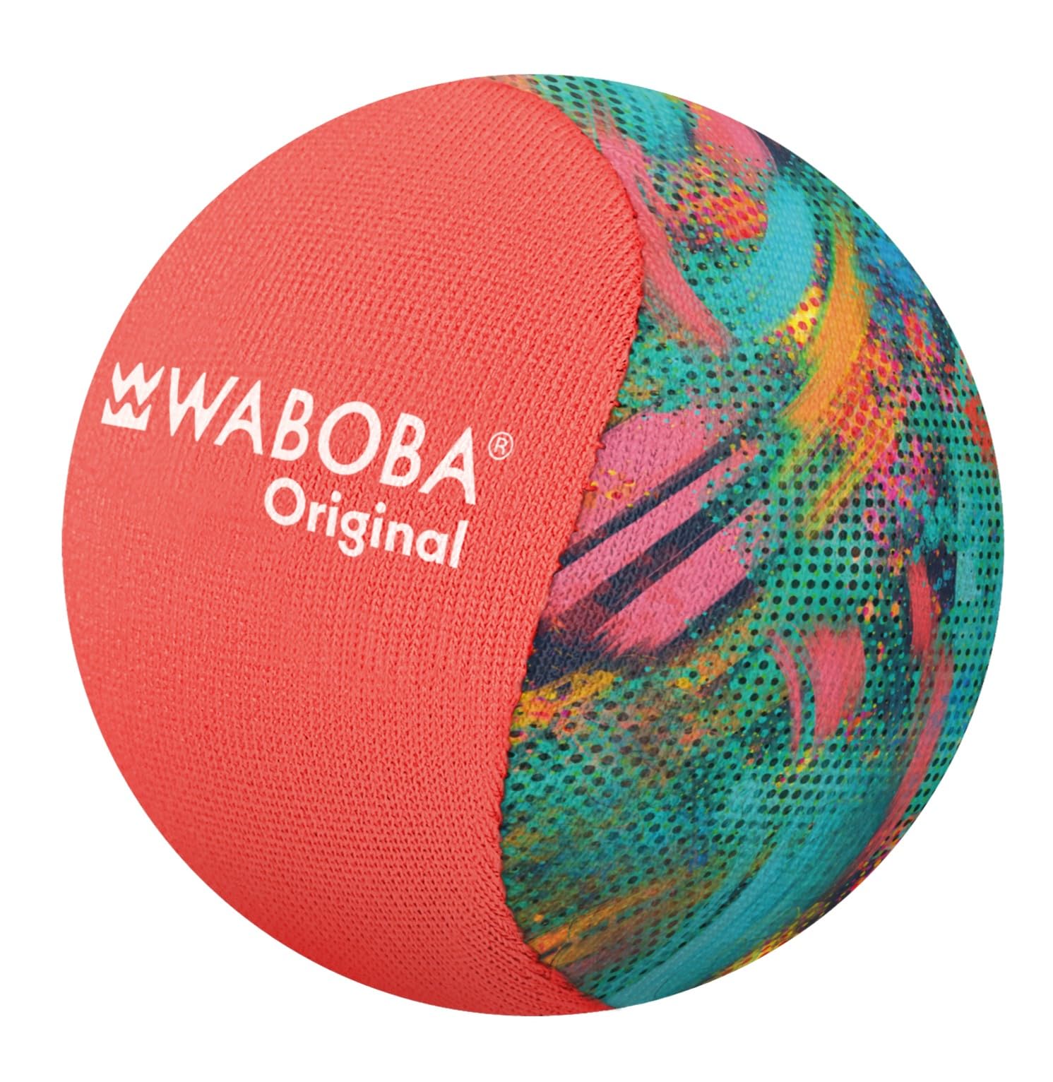 Waboba Original Water Jump Ball - Bounces on Water | Gel Core | Neon Abstract