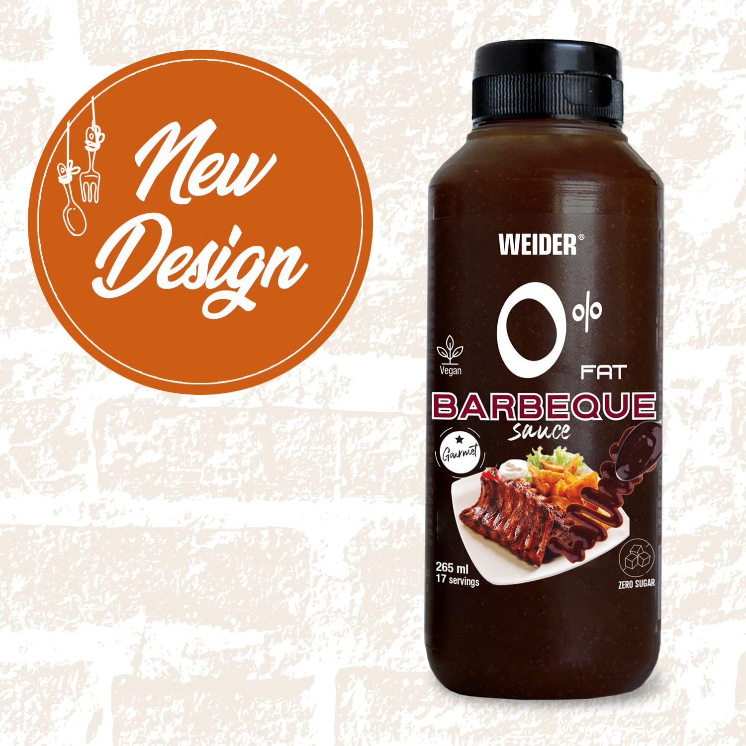 Weider Zero Barbecue Sauce - Zero Fat, Zero Sugar | 265 ml 2