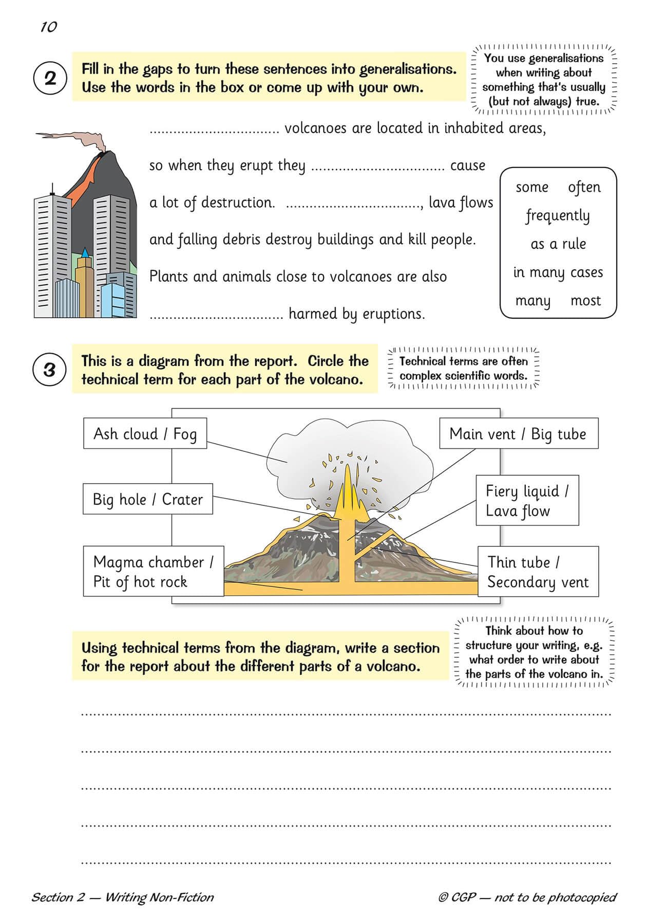 CGP Books Year 6 Writing Targeted Question Book - Ages 10-11 | Paperback | 48 Pages 3