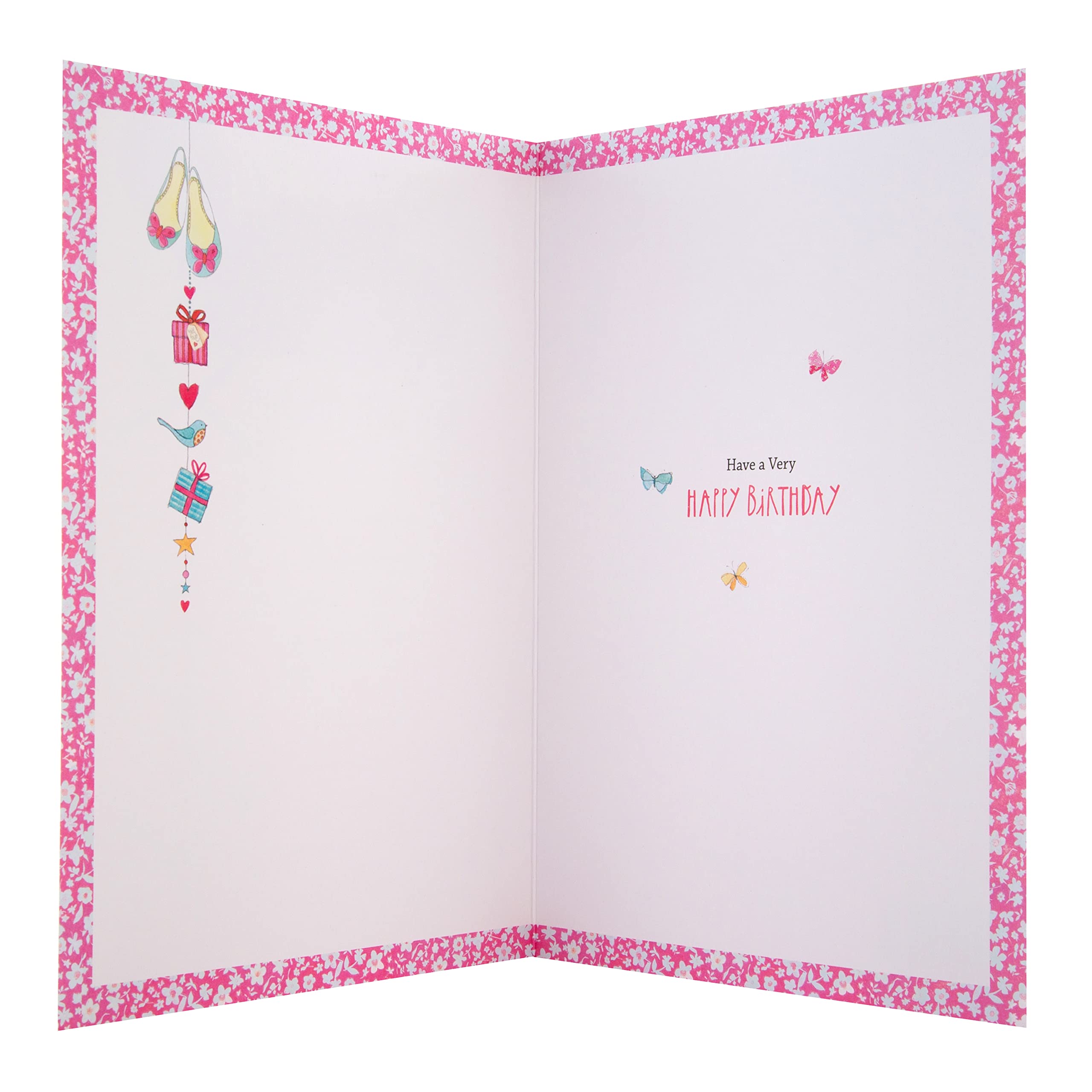 Hallmark Birthday Card - Classic Design with 3D Effect & Gold Foil Lettering