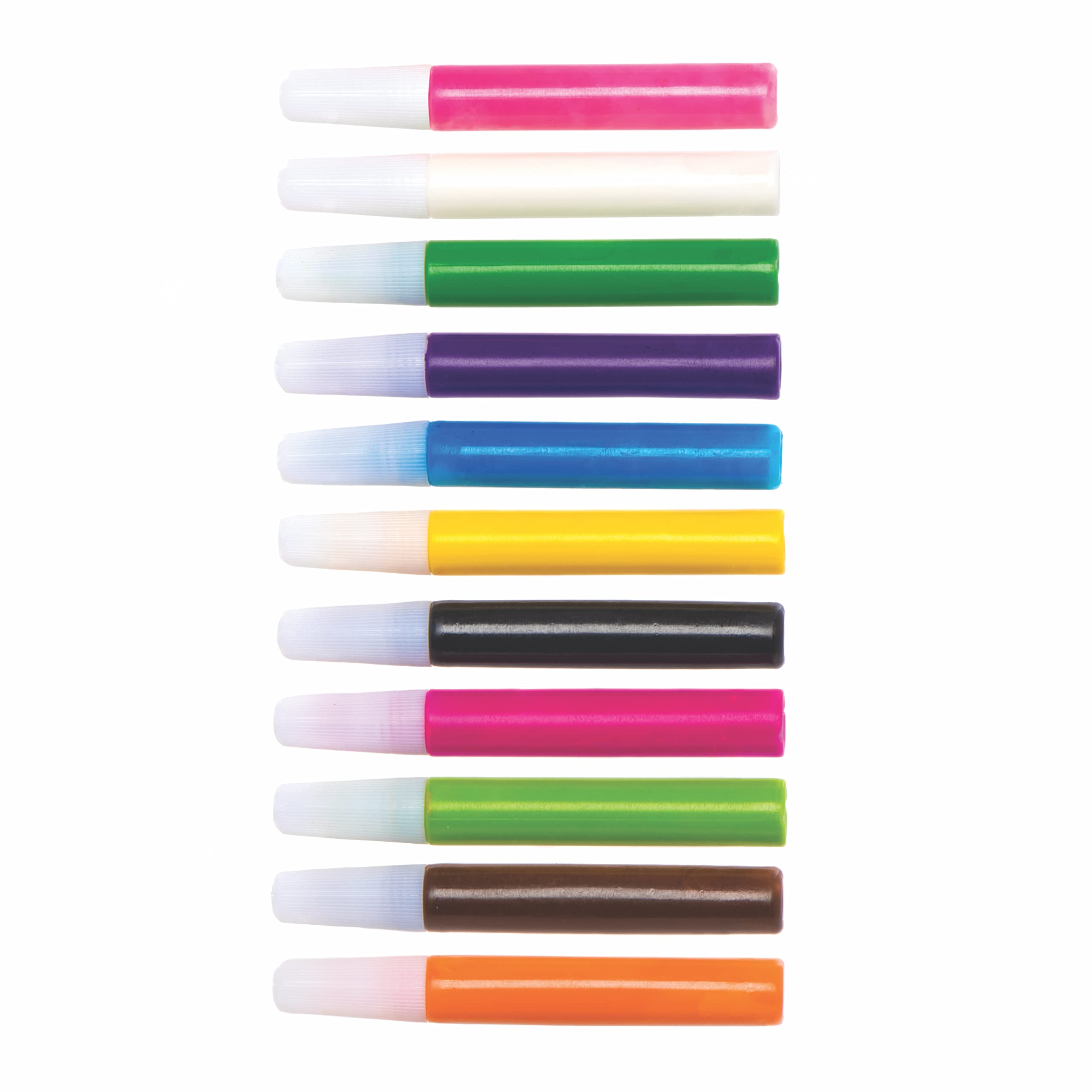 Baker Ross Suncatcher Paint Pens - 12 Assorted Colors | 10ml Tubes | Ages 3+