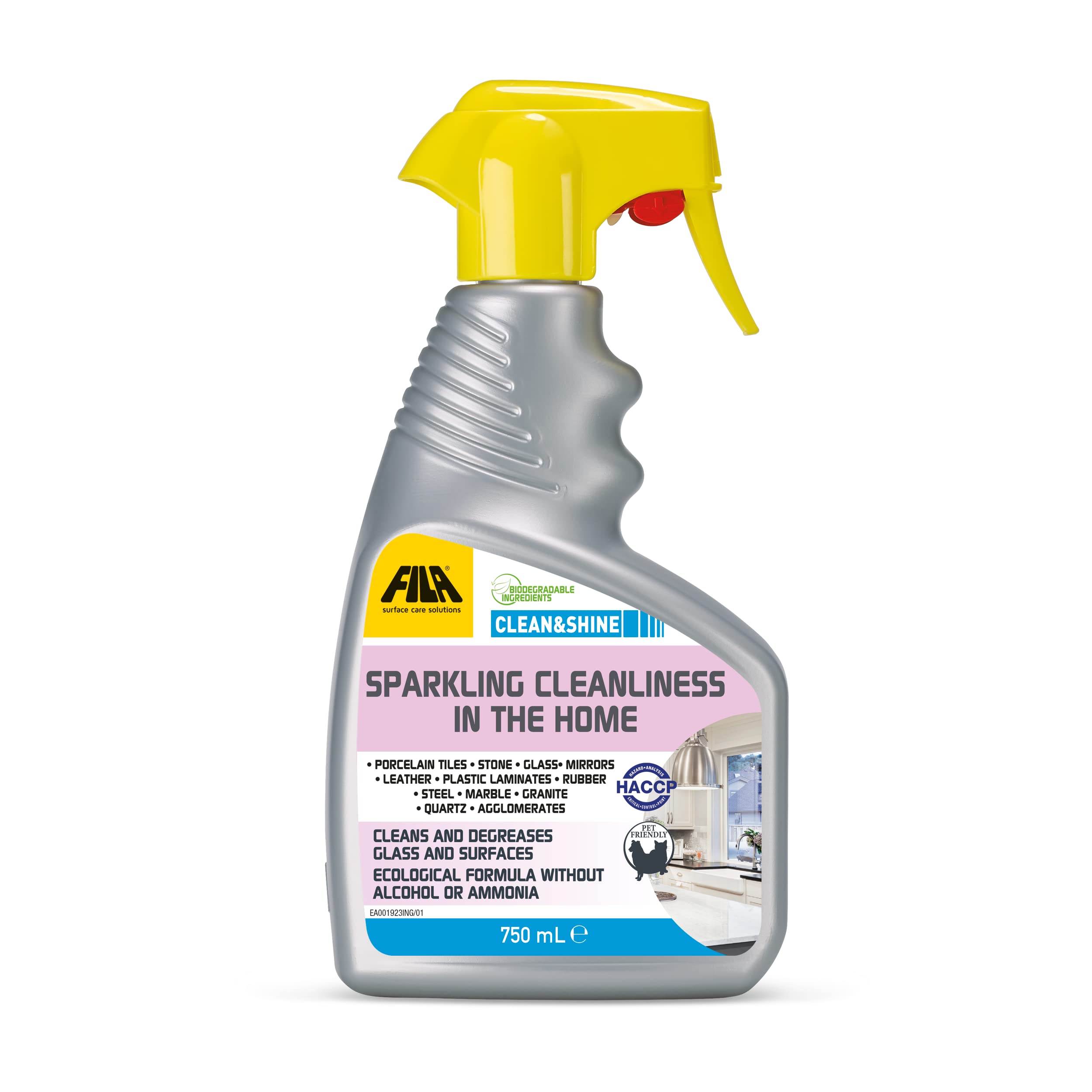 FILA Surface Care Solutions CLEAN&SHINE All Purpose Cleaner - 750 ml Liquid, Fresh Scent 1