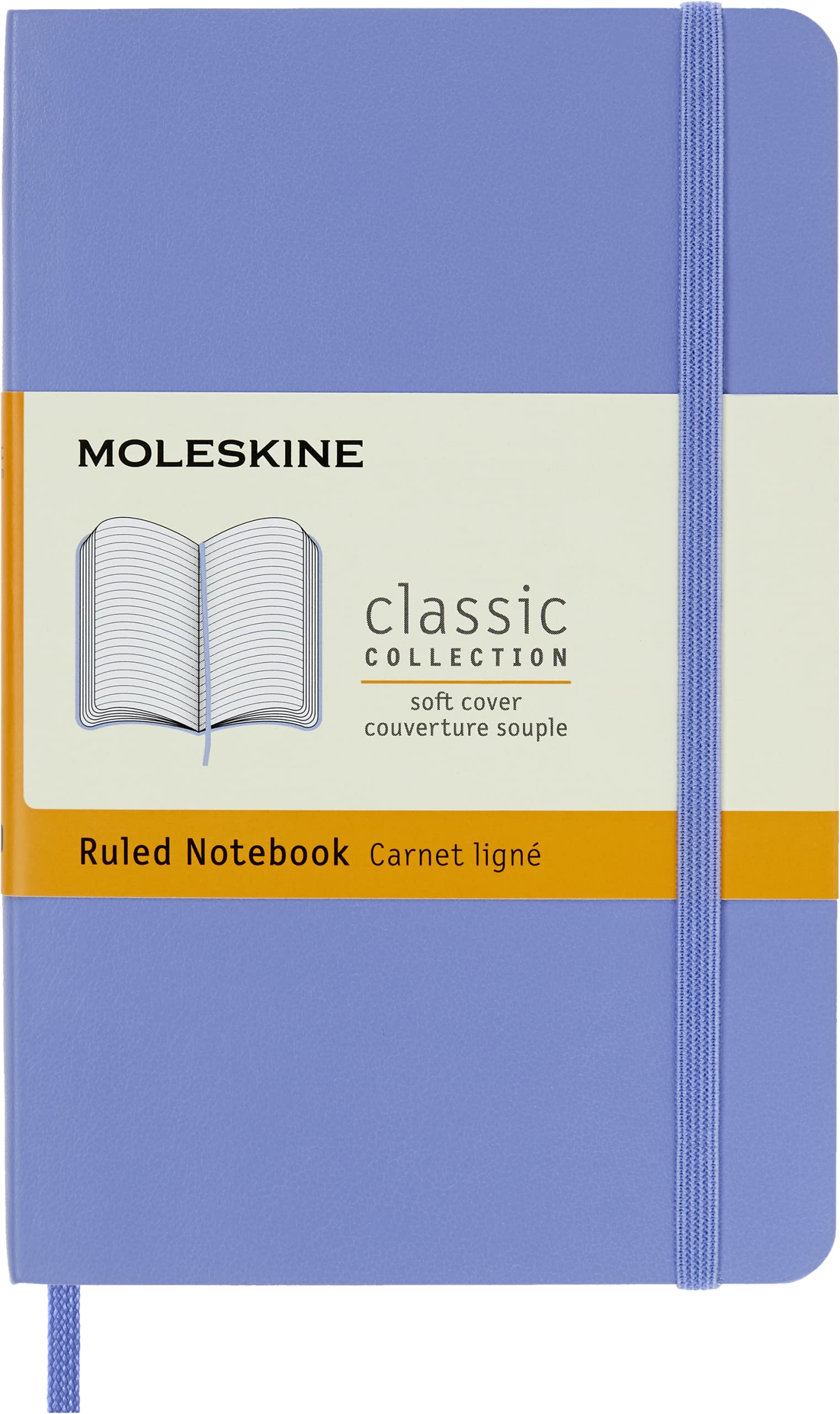 Moleskine Classic Notebook - Ruled Layout | Pocket Size 9 x 14 cm | Hydrangea Blue | 192 Pages 1