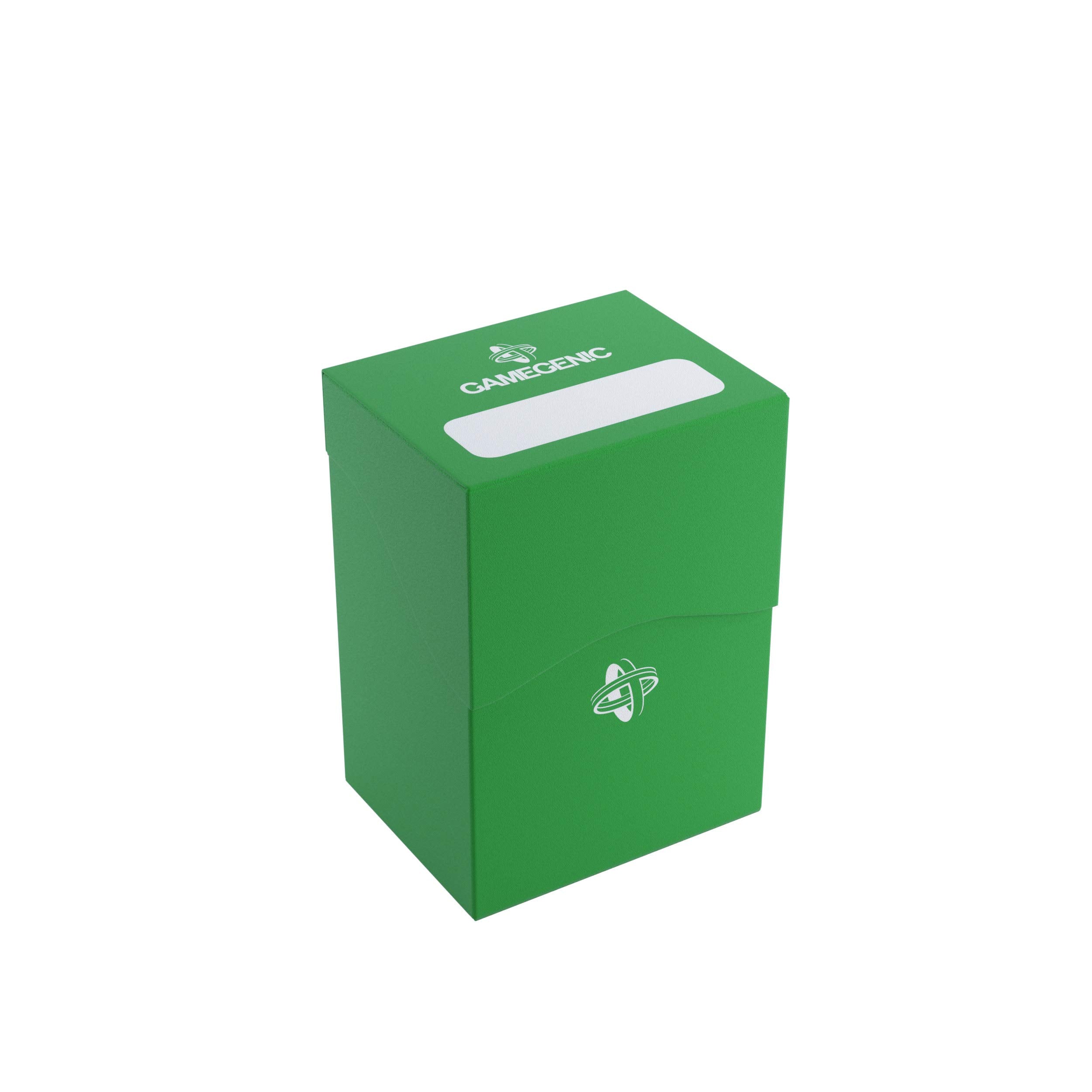 Gamegenic 80-Card Deck Holder - Green | Self-Locking Lid | Cobra Neck Technology | Includes Divider 1