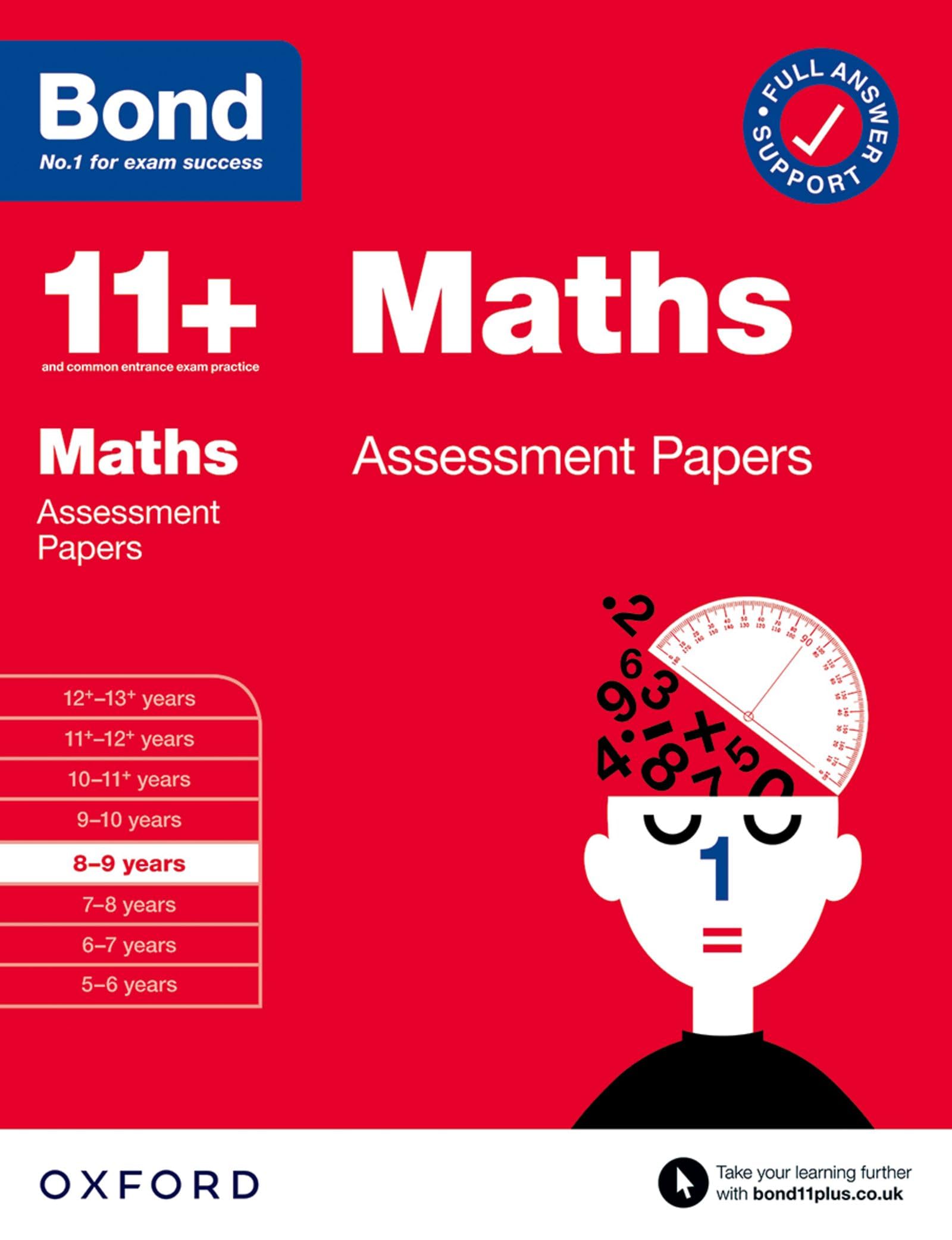 Bond 11+ Maths Assessment Papers - Ages 8-9 | Paperback | 80 Pages 1