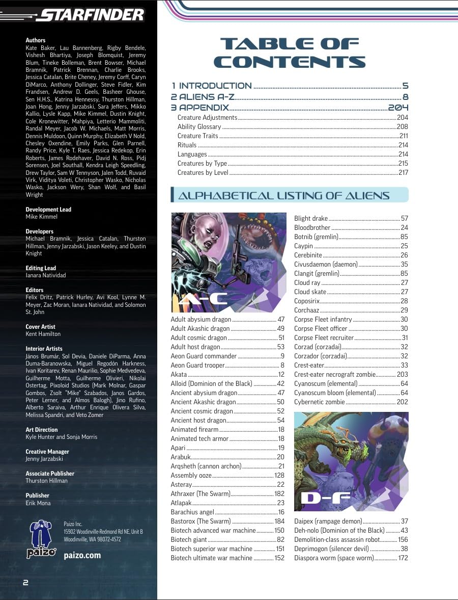 Paizo Starfinder Alien Core Rulebook | Pocket Edition | Budget Edition | English