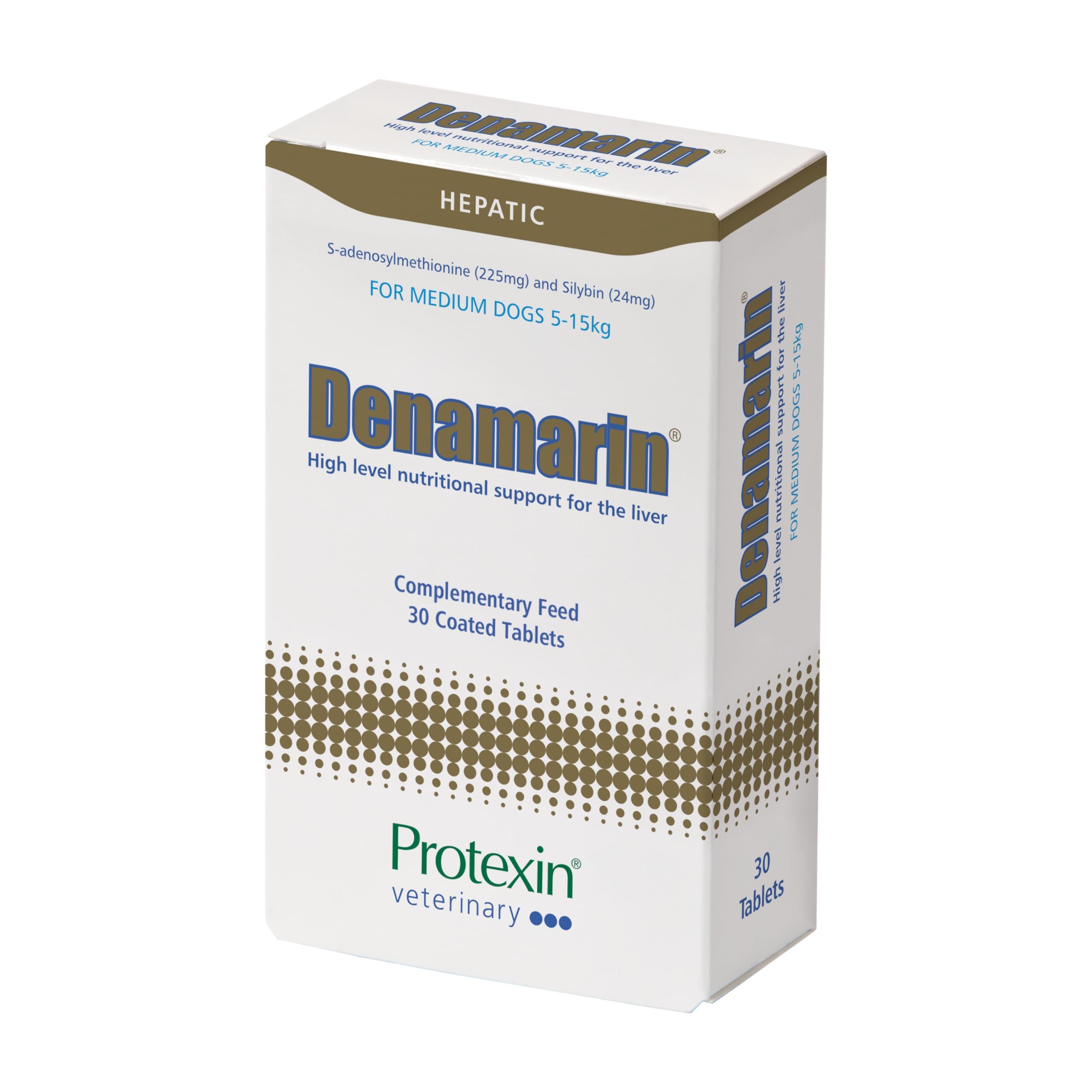 Protexin Denamarin Liver Support Multivitamin for Medium Dogs | SAMe & Silybin Tablets