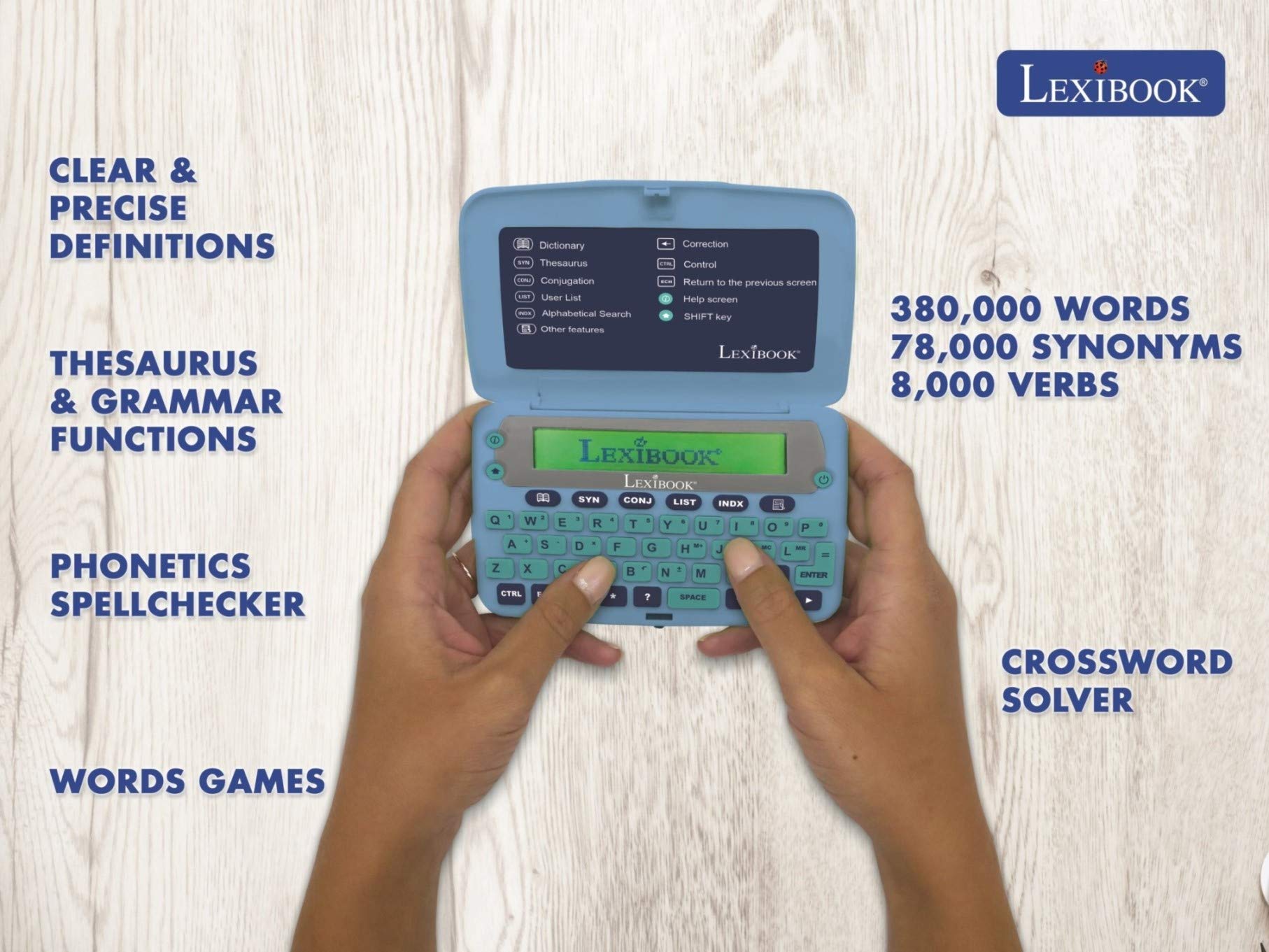 Lexibook D650EN Electronic English Dictionary - 380,000 Words, Thesaurus & Grammar Tool 5