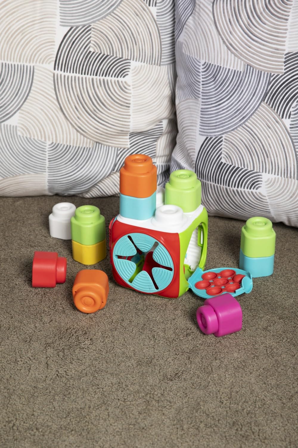 Clementoni Baby Sensory Cube - Soft Building Blocks for Kids 6 Months+ 8