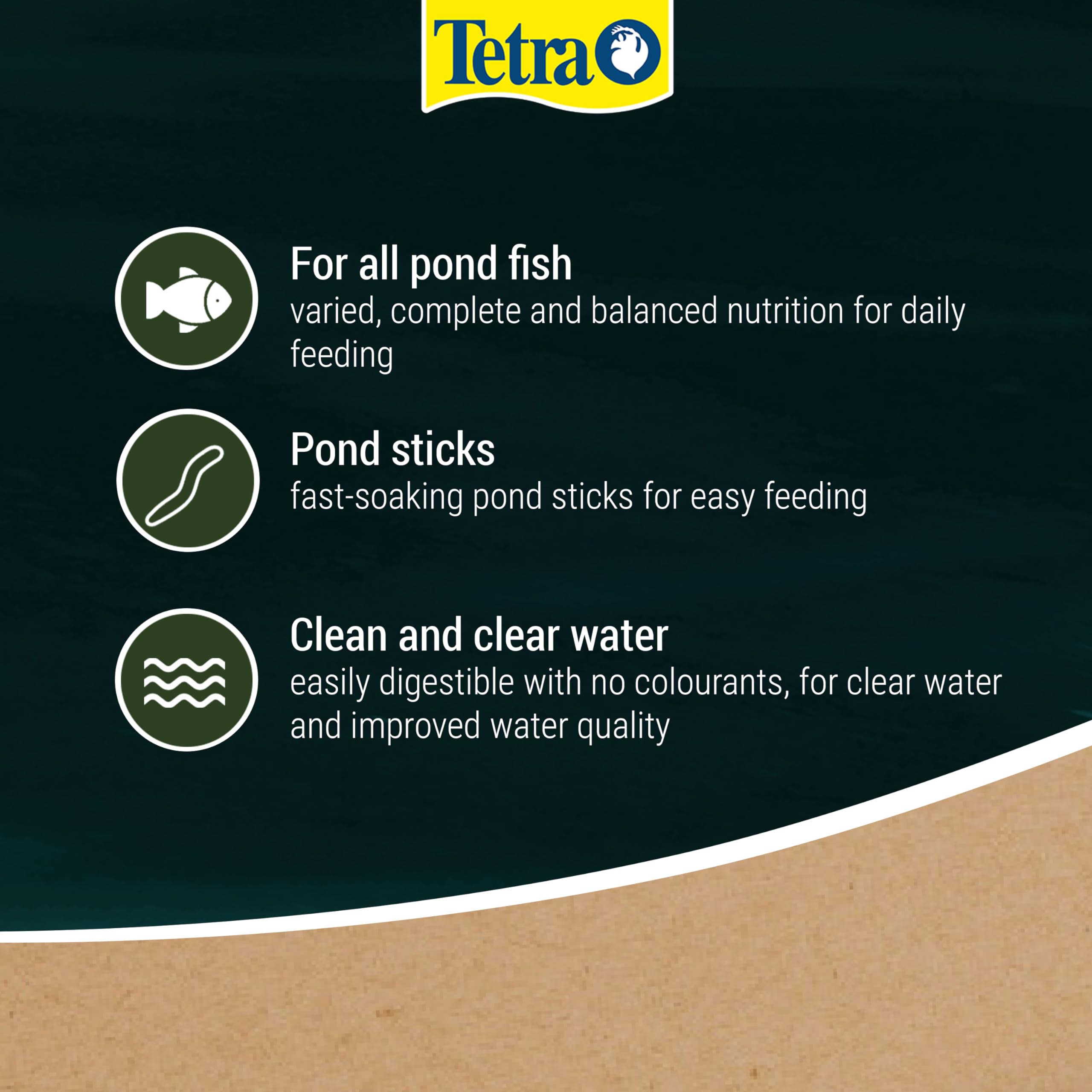 Tetra Pond Variety Sticks Fish Food - Complete Nutrition for All Life Stages | 150g Can 3
