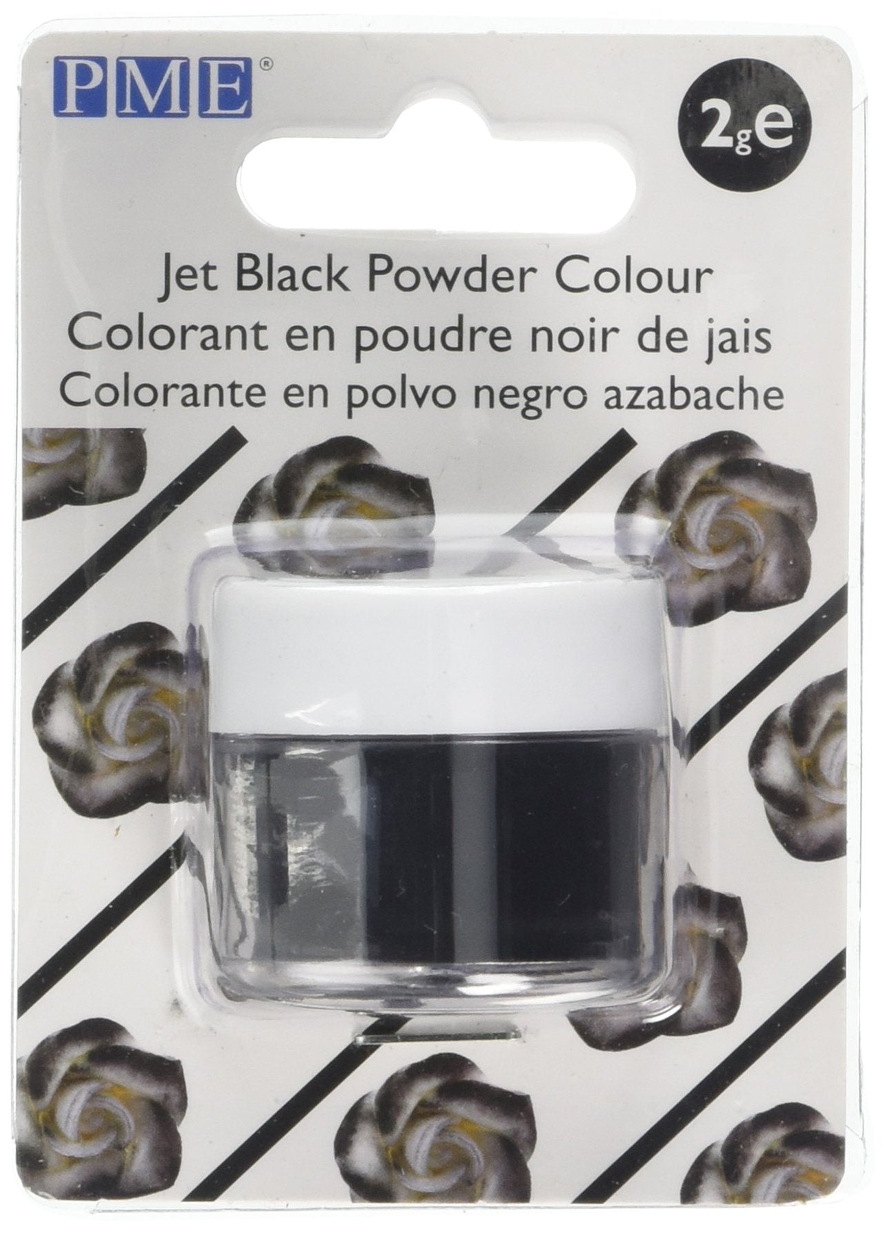 PME Edible Powder Colour - Jet Black | 2g | 100% Edible 1