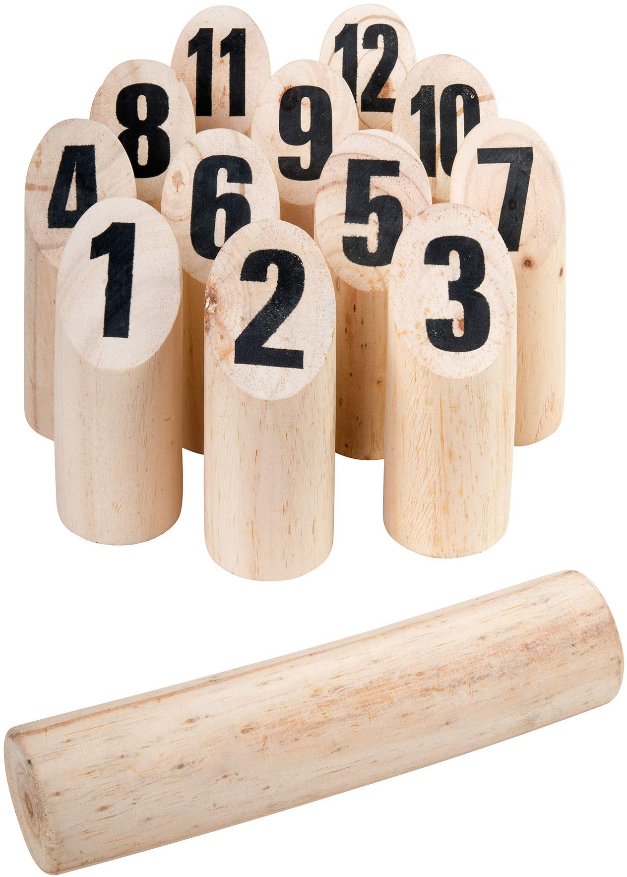 WDK Partner Nordic Pads Wooden Skittles Set - Multicolored, Wood, Family Use