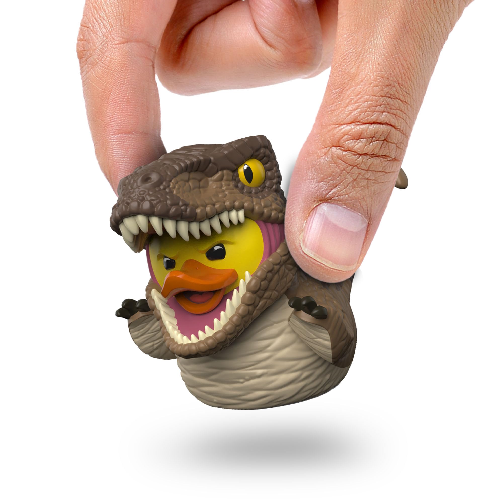TUBBZ Mini: Jurassic World Rebirth - Velociraptor Cosplaying Vinyl Duck Figure