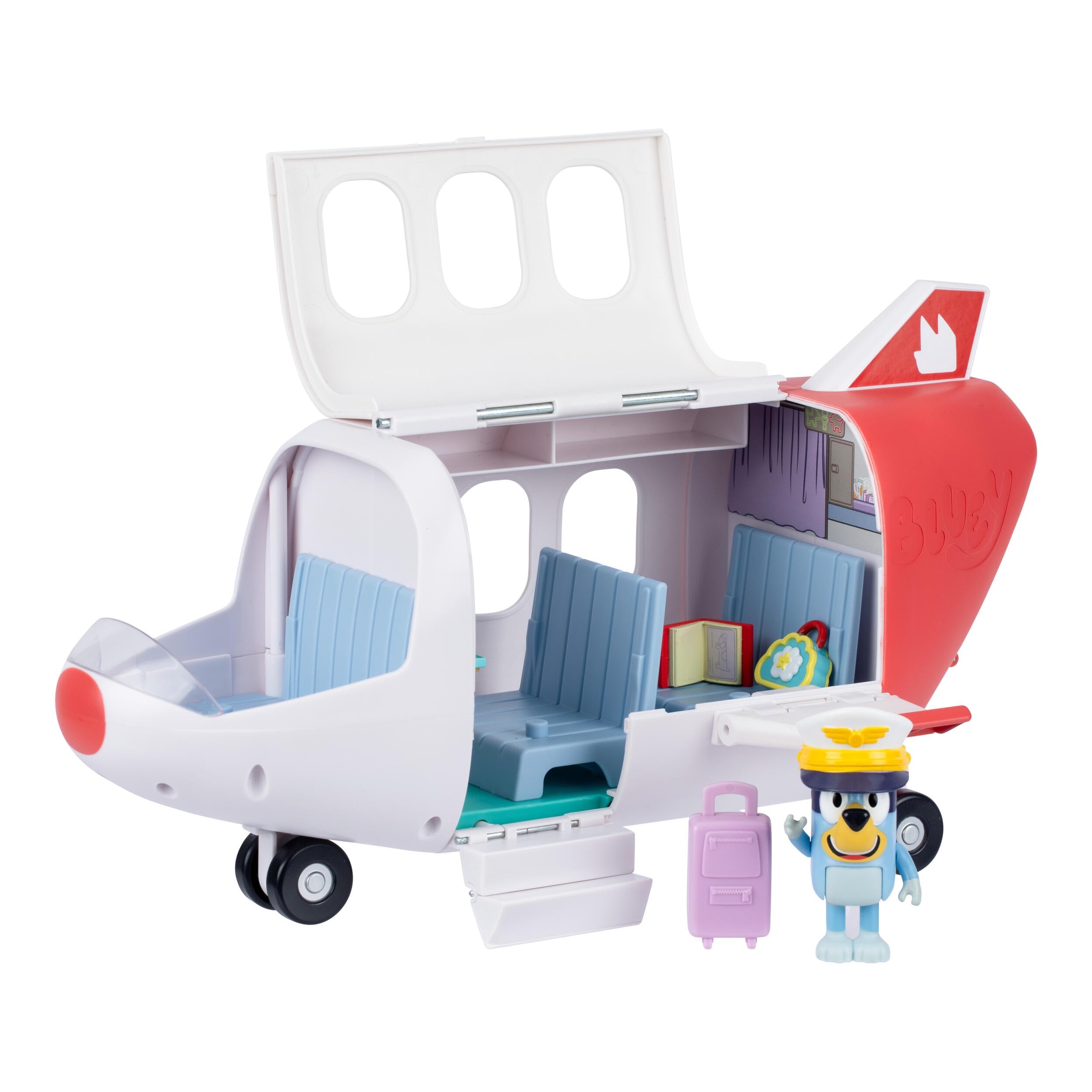 Bluey Adventure Plane - Interactive Playset | Ages 3+ | Plastic 1