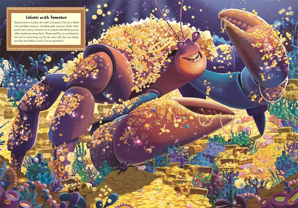 Studio Press Where's Moana?: A Disney Moana Search and Find Activity Book | Ages 5+ | 40 Pages 4