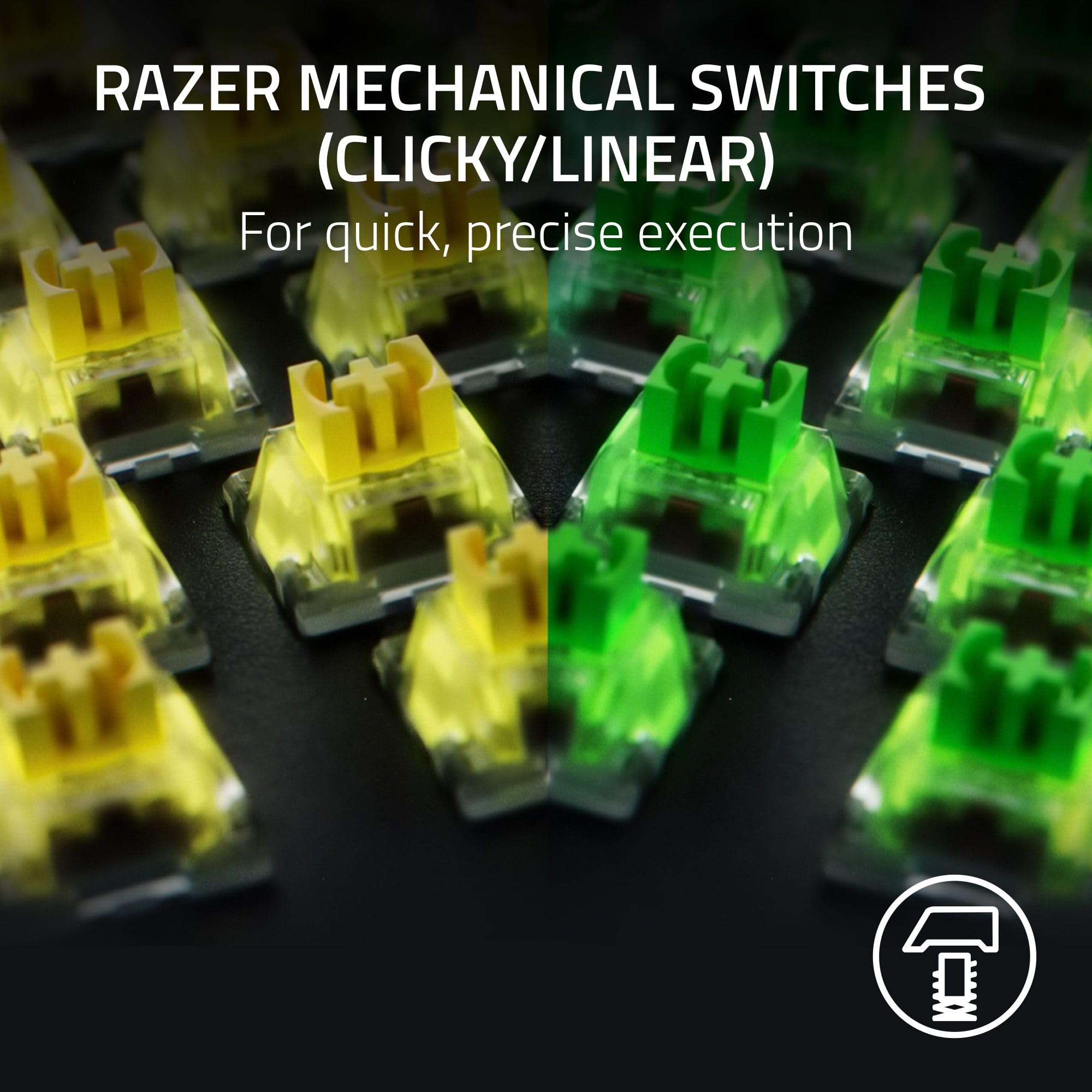 Razer BlackWidow V4 Mechanical Gaming Keyboard - Green Clicky Switch | Chroma RGB | UK Layout 2