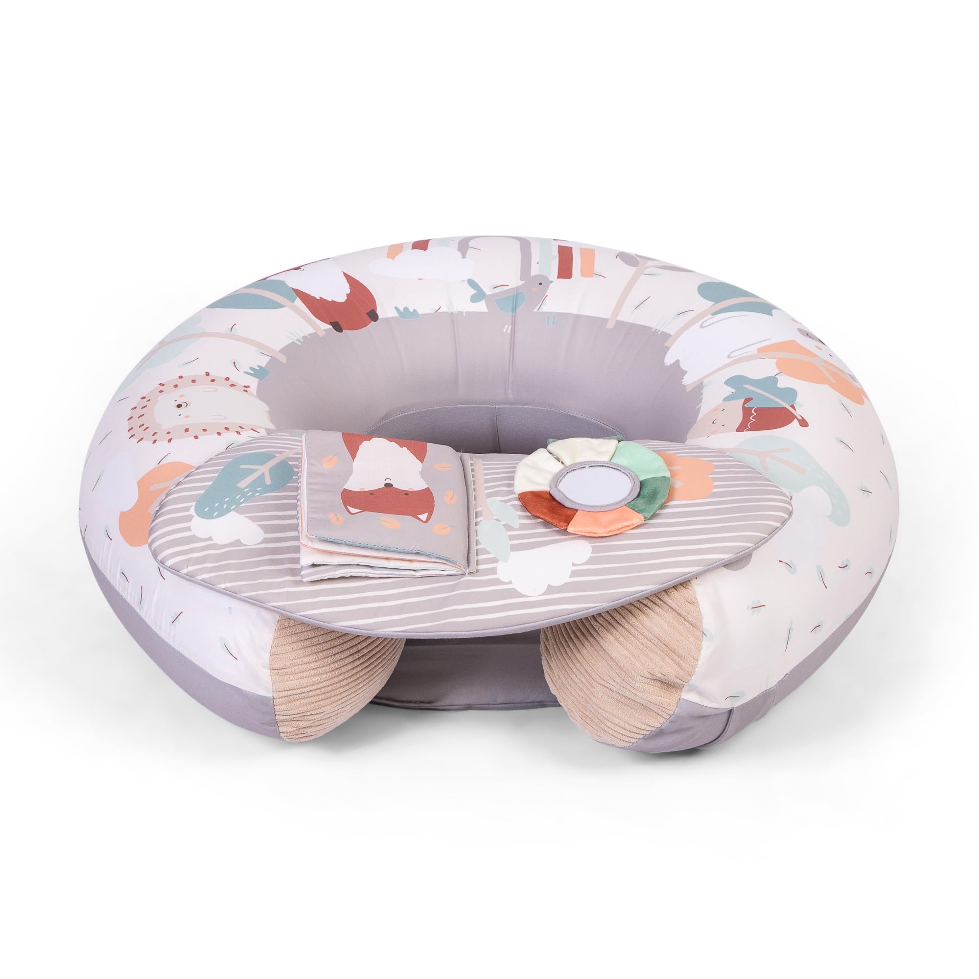 Red Kite Sit Me Up Inflatable Ring Seat with Play Tray & Activities | Beige | One Size