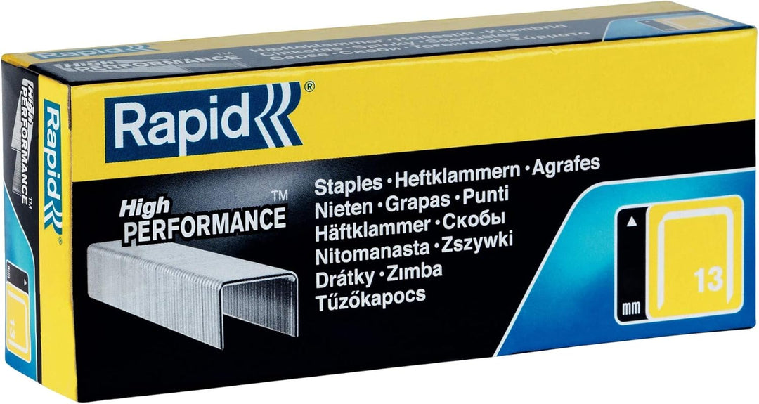 Rapid High Performance No.13 Staples, 4 mm Leg Length, 5000 Pieces (11825700)