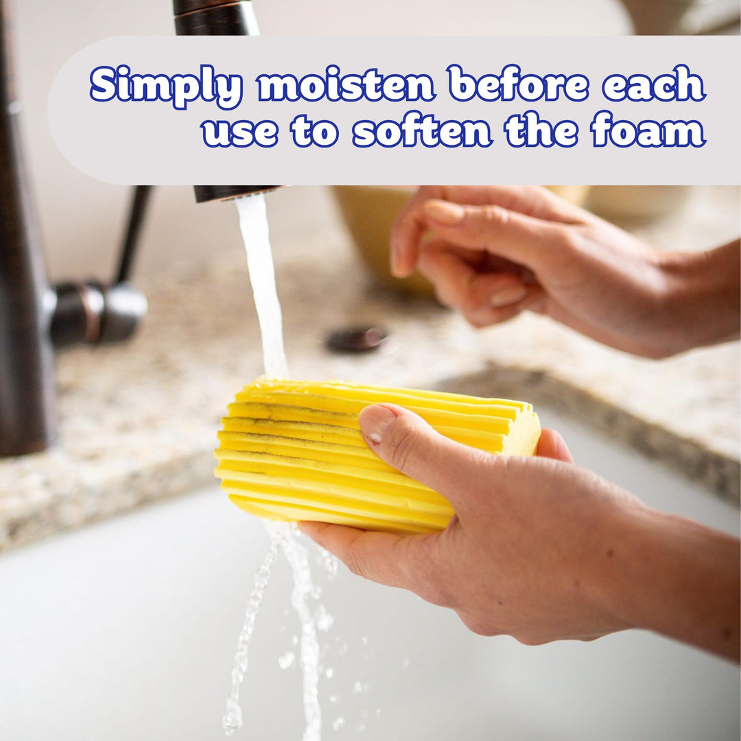 Scrub Daddy Damp Duster - Multipurpose Cleaning Sponge for Blinds, Radiators & Skirting Boards