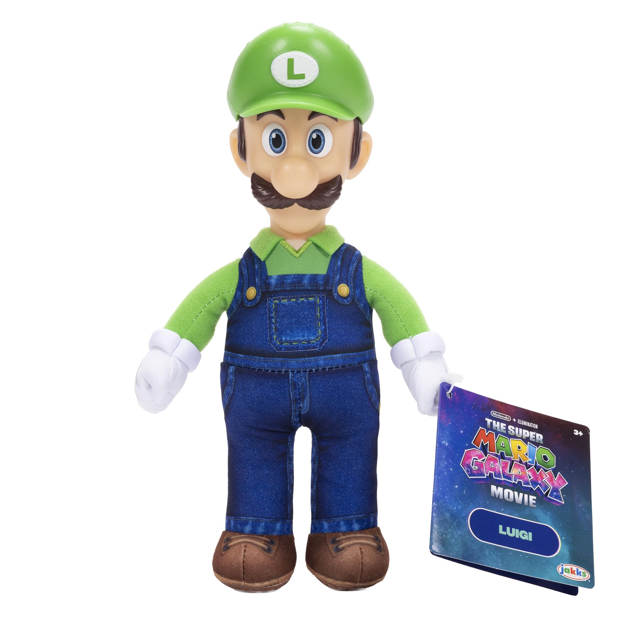 THE SUPER MARIO BROS. MOVIE Luigi Jumbo Roto Plush - 14.96 inches | Ages 3+ | Standard Edition 1