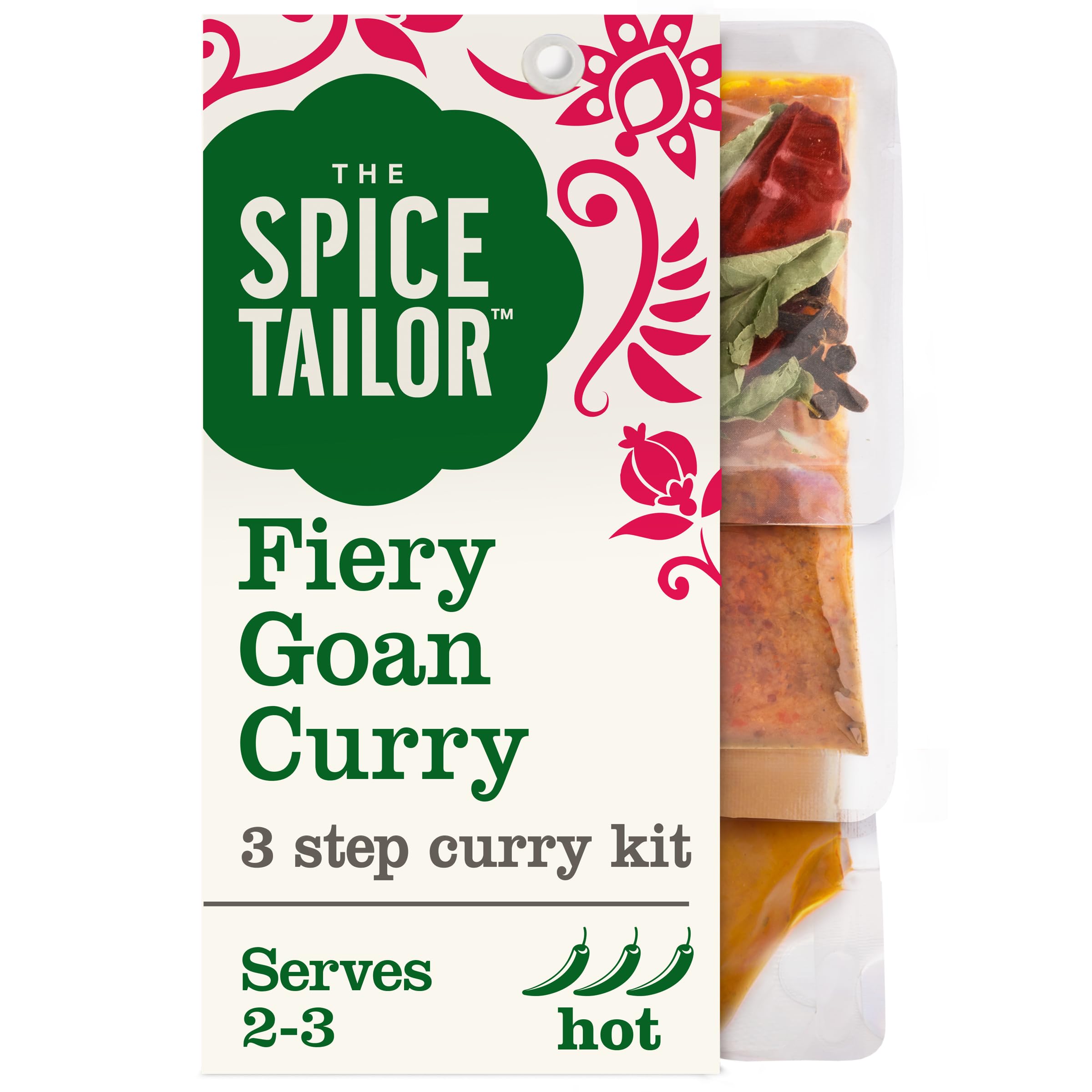 The Spice Tailor - Fiery Goan Curry Indian Curry Sauce Meal Kit, Pack of 5 6