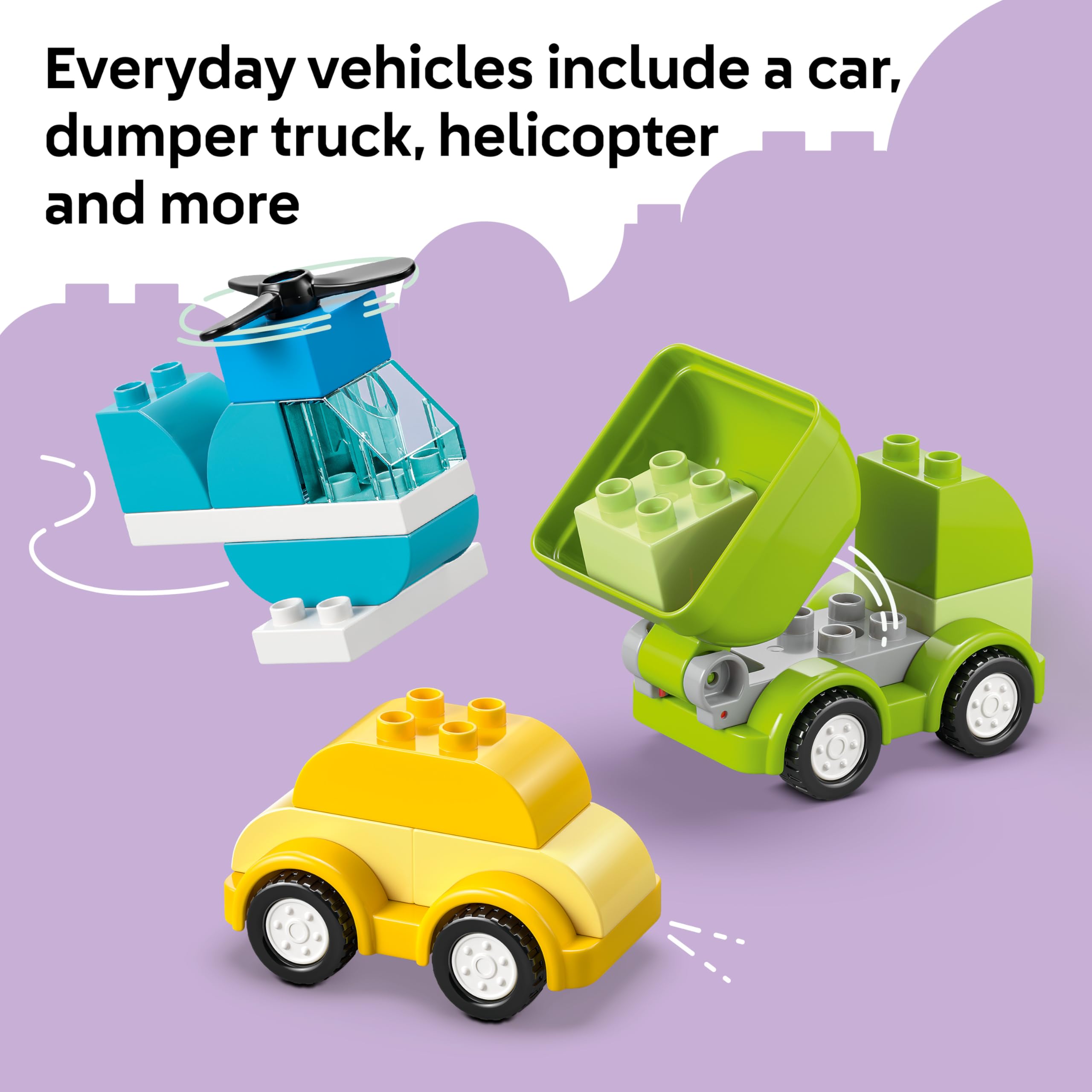 LEGO DUPLO Creative Vehicles Building Set 10474 | 42 Pieces | Ages 1½+ 6