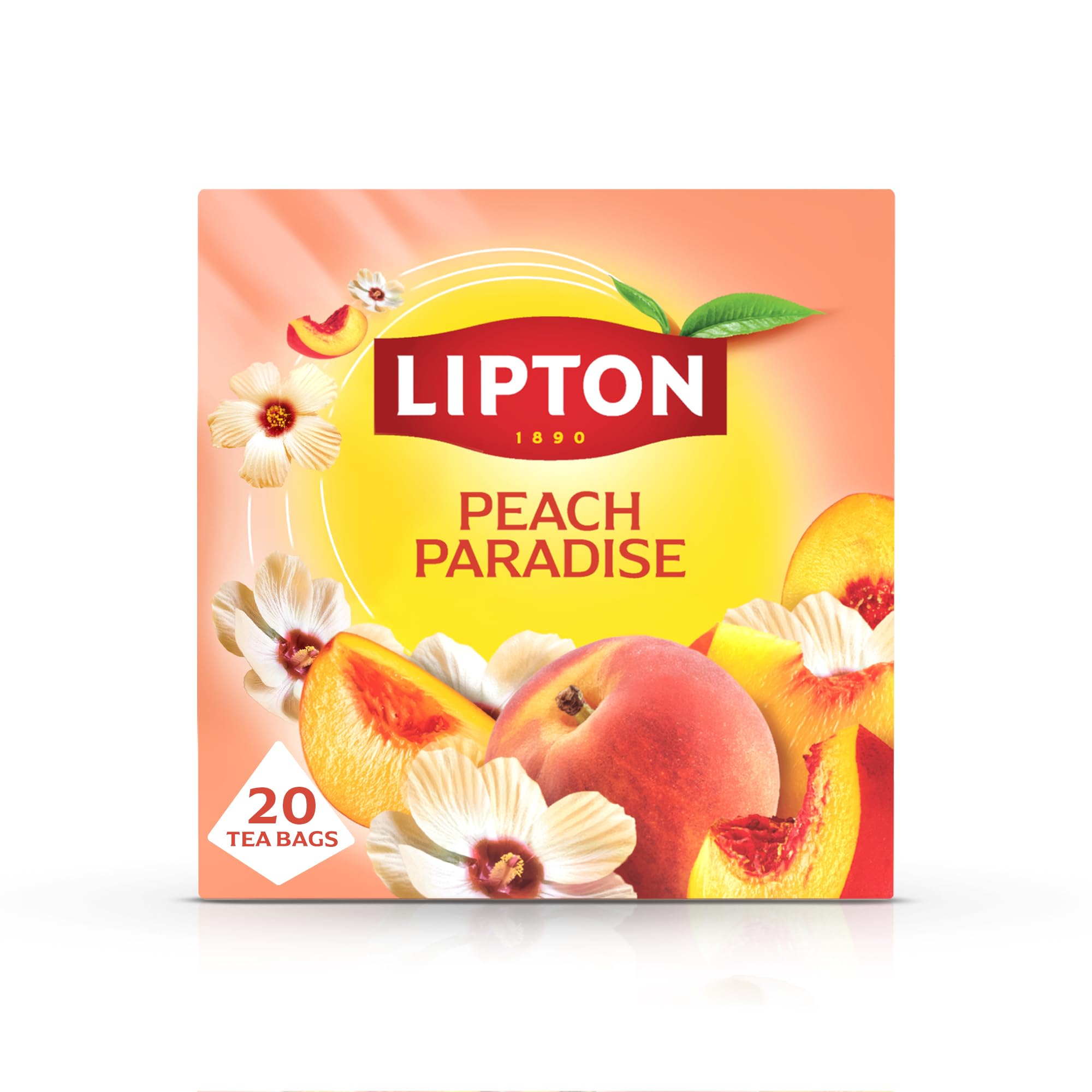 Lipton - Peach Paradise Fruit Infusion Herbal Tea Bags 9