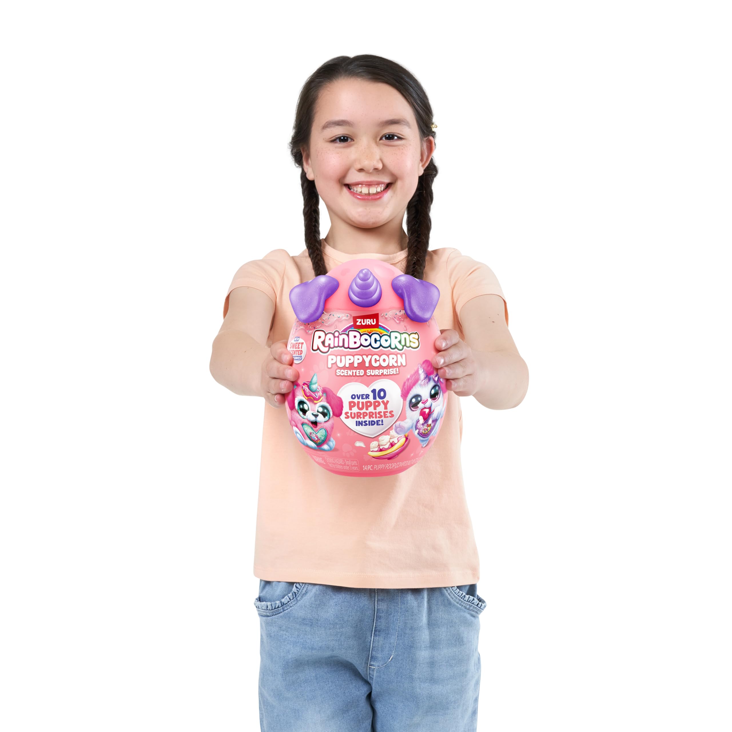 Rainbocorns ZURU Puppycorn Scent Surprise - Hound Dog Plush with Scented Accessories & Stickers