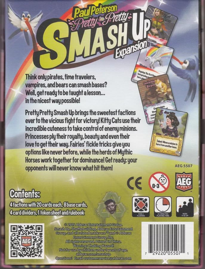 AEG Smash Up: Pretty Pretty - Card Game Expansion | Unisex Adult | Multicoloured 2