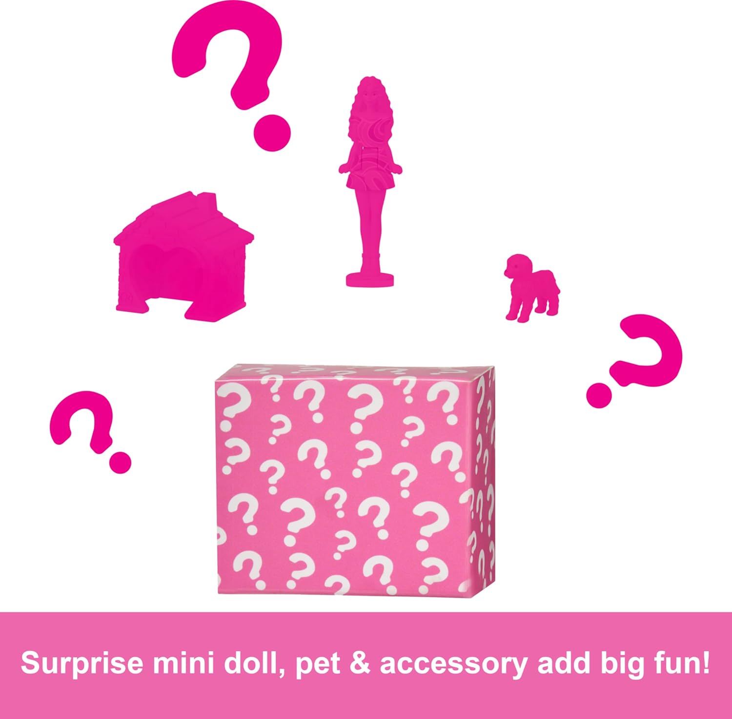 Mini BarbieLand Doll House Playset - 1.5-inch Surprise Doll with Pet, Ages 4+ 4
