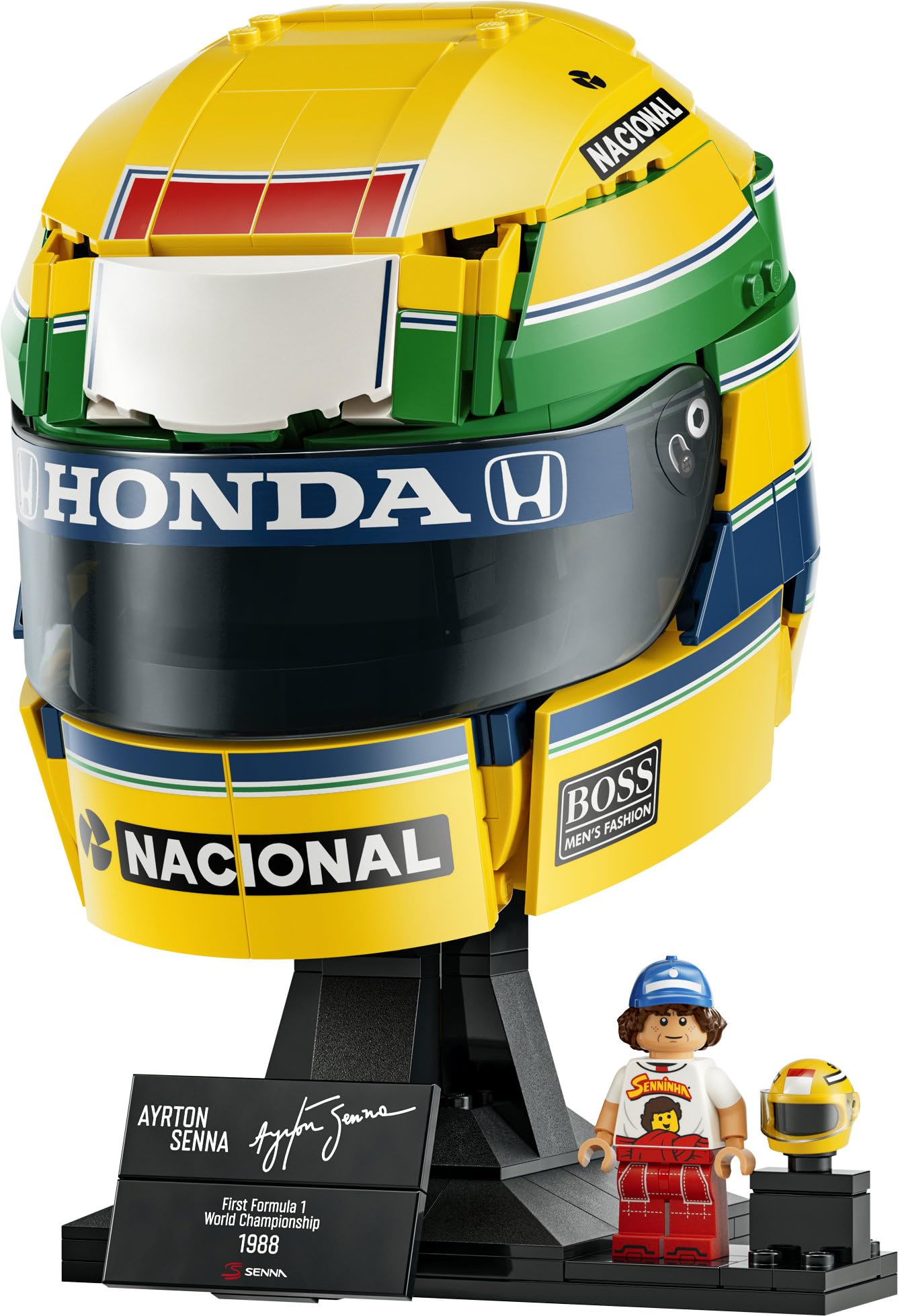 LEGO Editions Ayrton Senna Helmet Building Set - Display Model Kit | 14+ Age Range | Multicolor 7