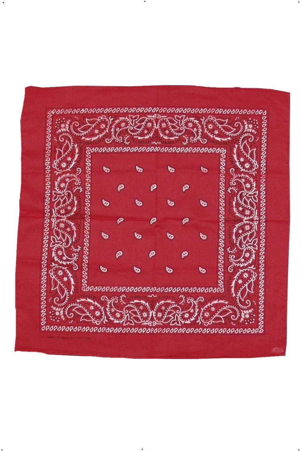 Smiffy's Cowboy Bandana Western Design - Red