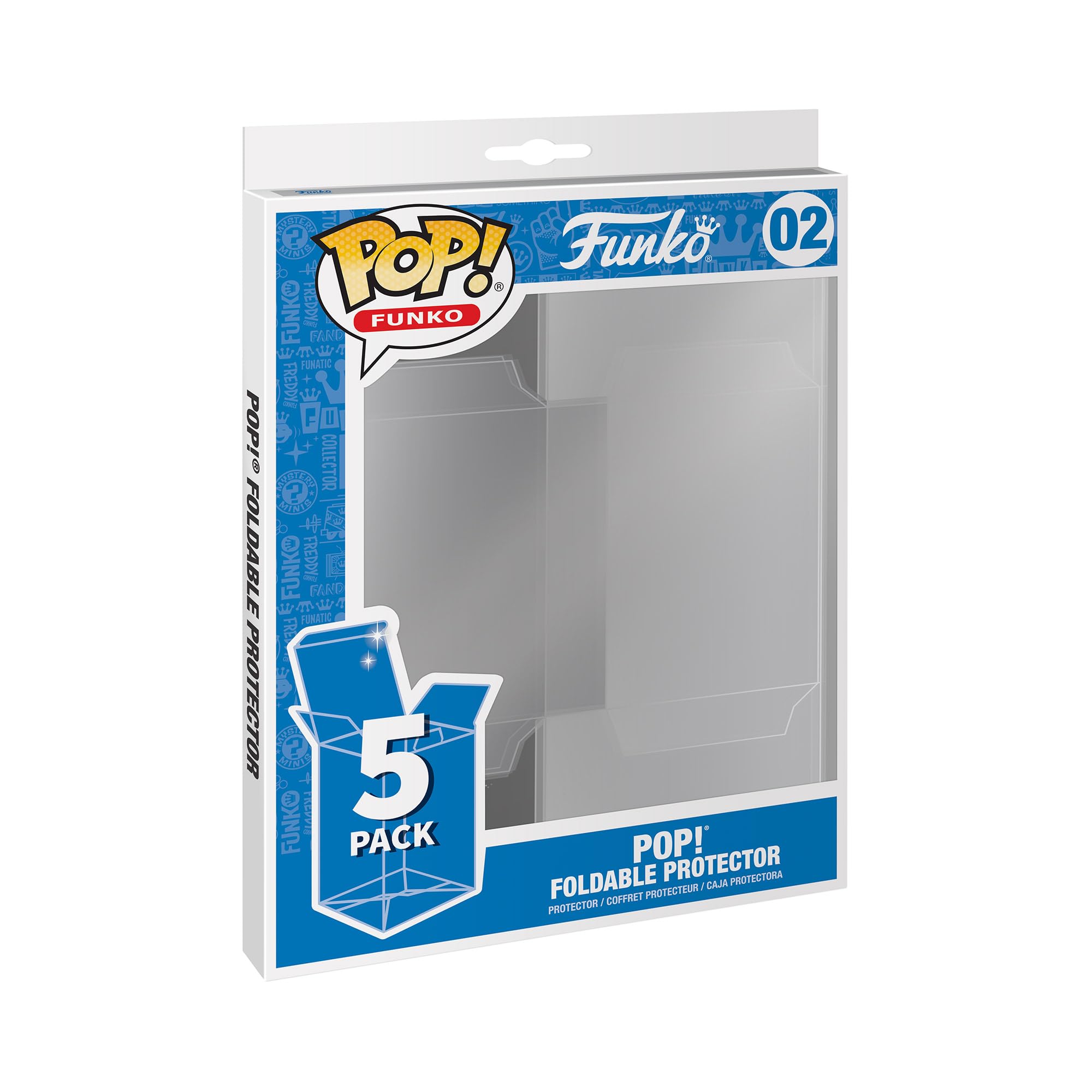 Funko POP! Protector - 5PK Foldable Protector for Standard POP! Boxes | .3 MM Thick PET