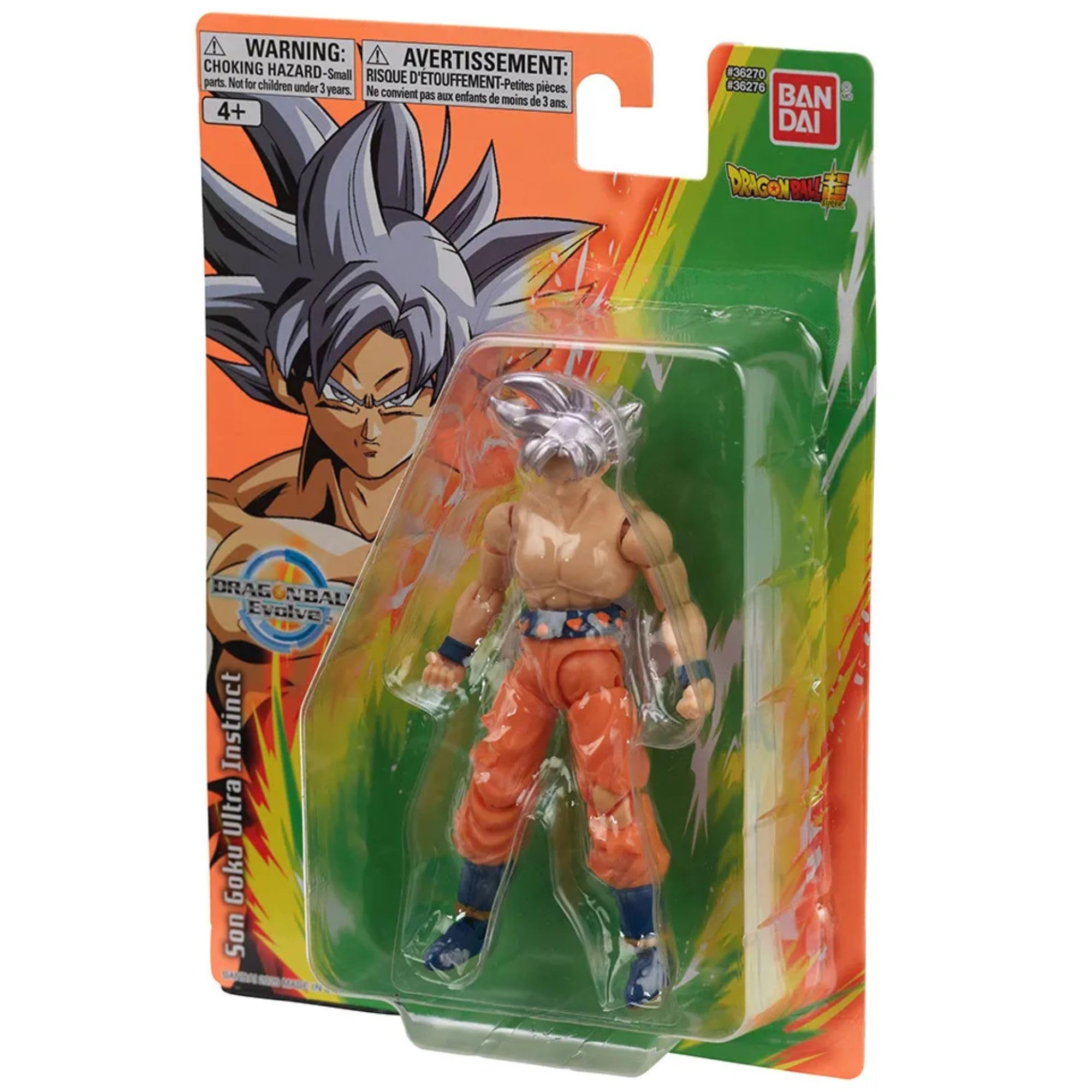BANDAI Dragon Ball Evolve Ultra Instinct Goku Action Figure - 12.5cm Collectible Anime Toy 7