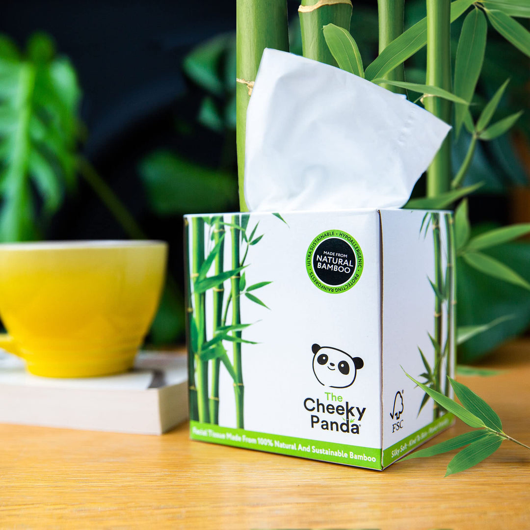 The Cheeky Panda - 100% Bamboo Facial Tissue Cube (Pack of 56)